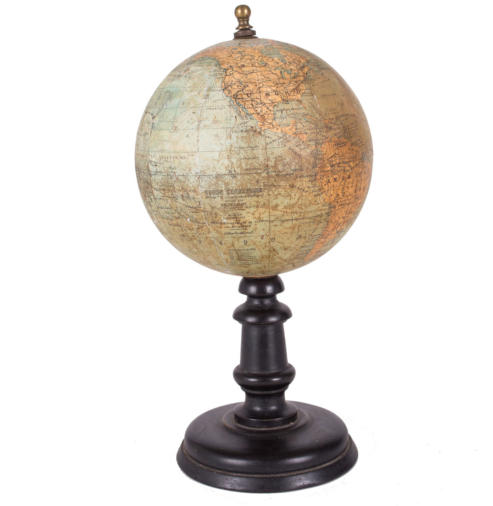 Delagrave desk top French terrestrial globe 1871: Title: Delagrave desk top French terrestrial globe 1871 Description: Charles Marie Eugène Delagrave ( Paris 1842-1934 ) was specialized in publications related to primary, secondary and higher ed