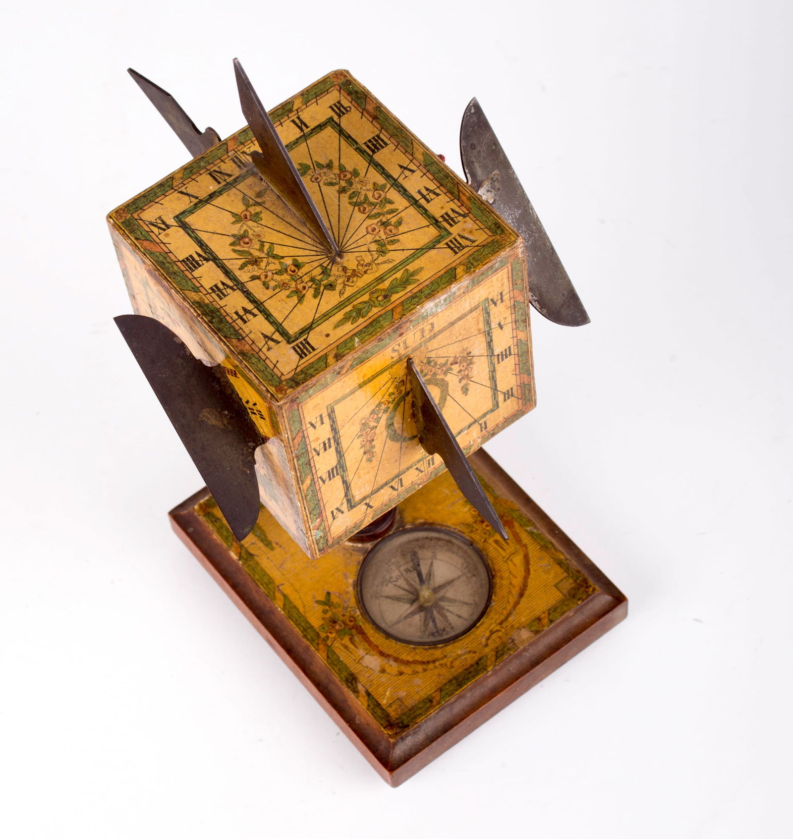 BERINGER CUBIC SUNDIAL polyhedral 18TH . - 3