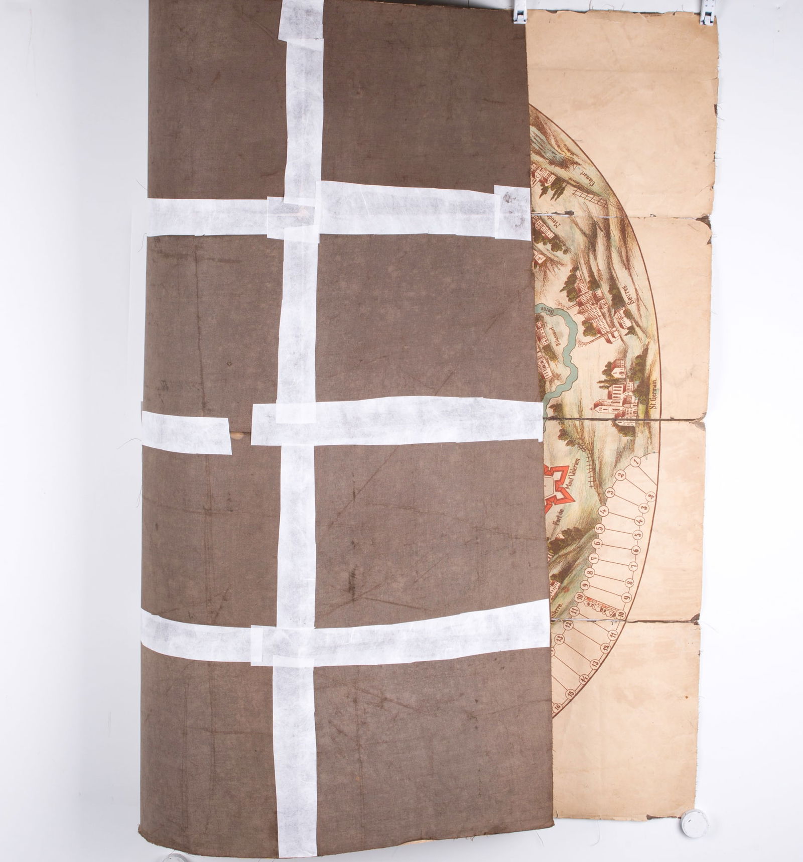 German Ludo game Paris map Franco-German War 1871 - 7