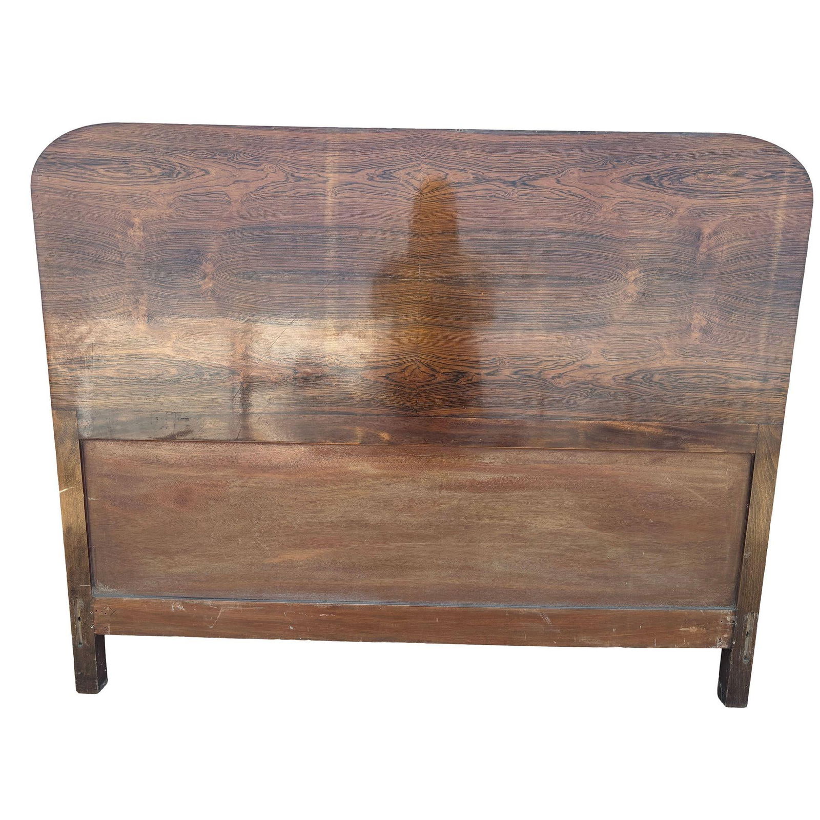 Steamline Art Deco Full-Size Tiger Oak Headboard - 8