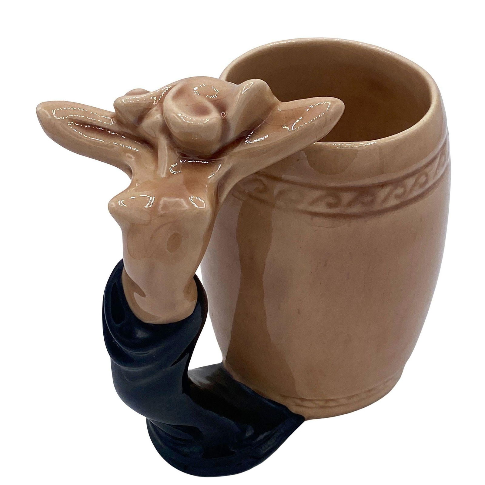 Set of Three "Strip Tease- Eye Appeal" Ceramic Barware Mugs by Dorothy Kindell - 10