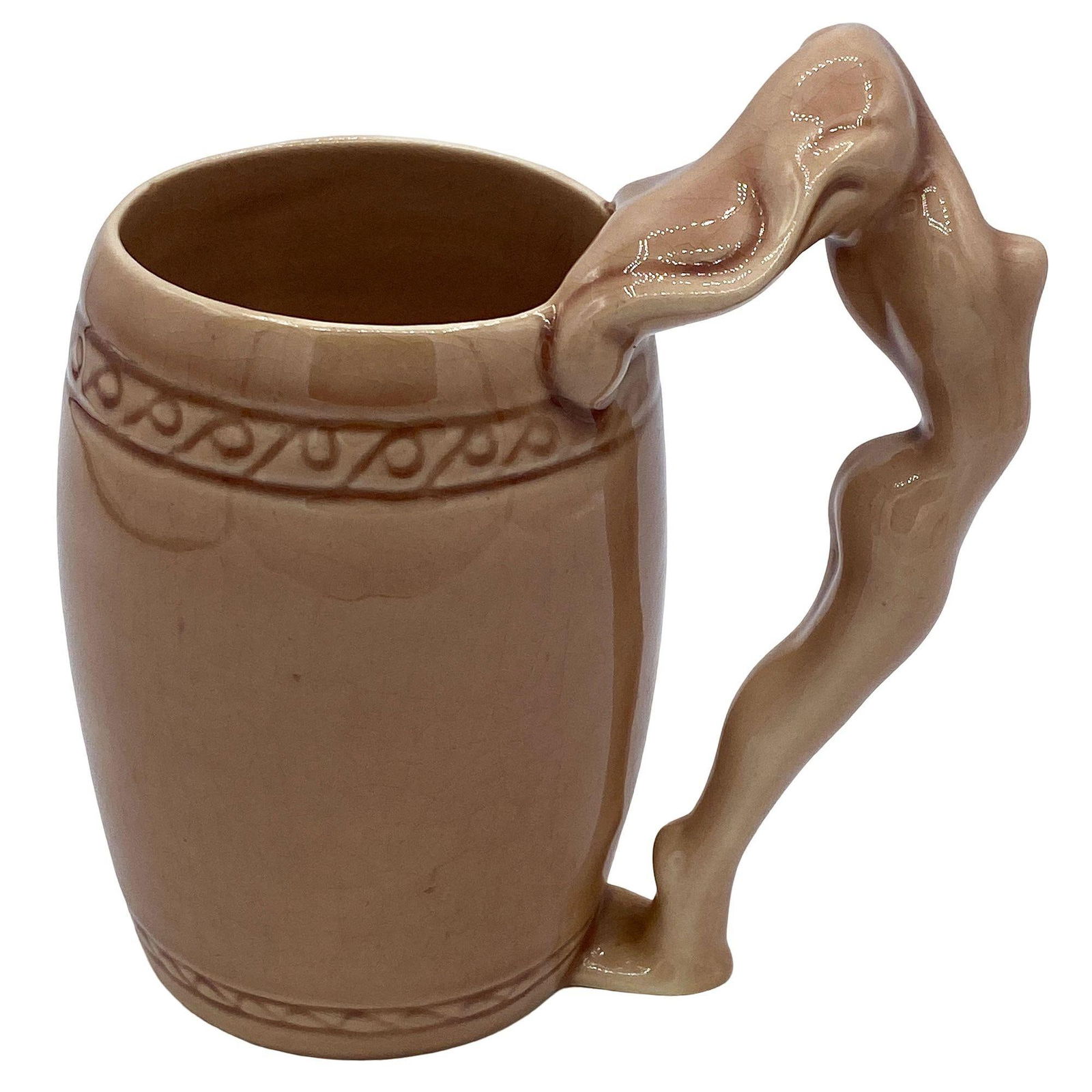 Set of Three "Strip Tease- Eye Appeal" Ceramic Barware Mugs by Dorothy Kindell - 17