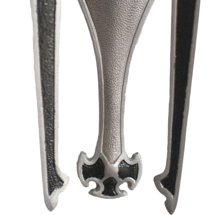 Geometric Art Deco Aluminum Lighted Wall Sconces, Set of 4 - 3