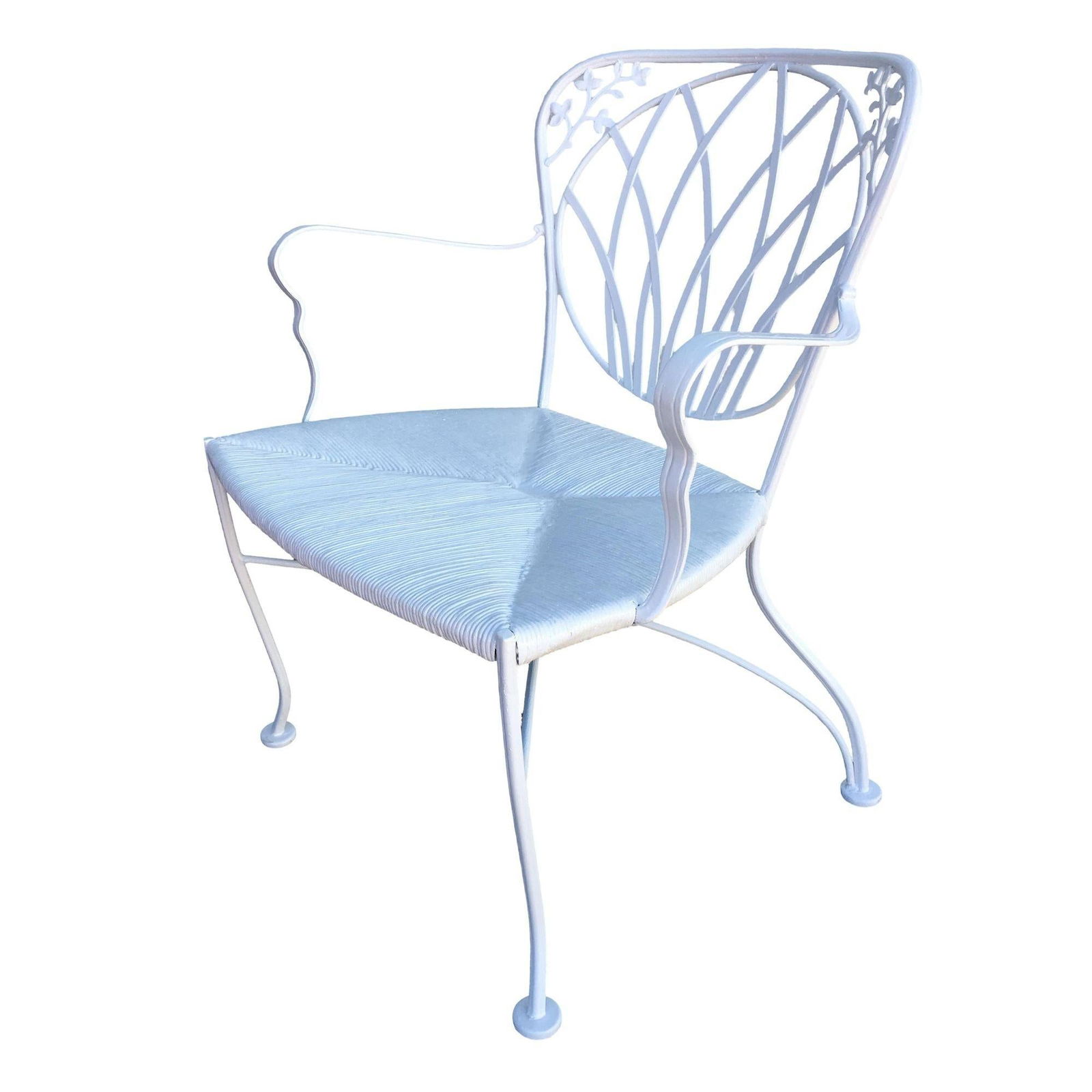 Woodard Art Nouveau Iron Patio/Outdoor Lounge Chair, Set of 4 - 10