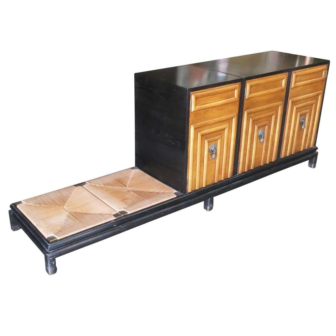 Renzo Rutili Storage Cabinet with Bench for Johnson Furniture - 8