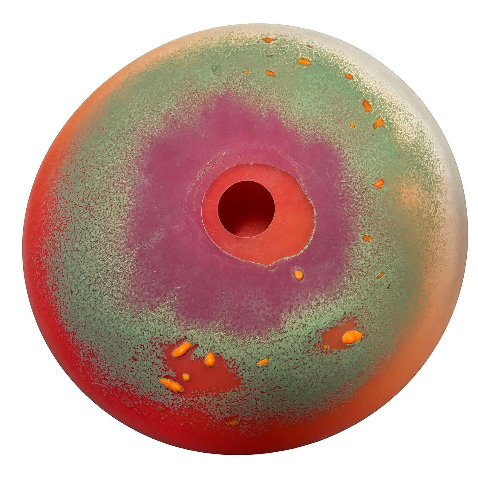 1985 Postmodern Hand Blown Art Glass Abstract Vase Signed Steve Hourigan - 19