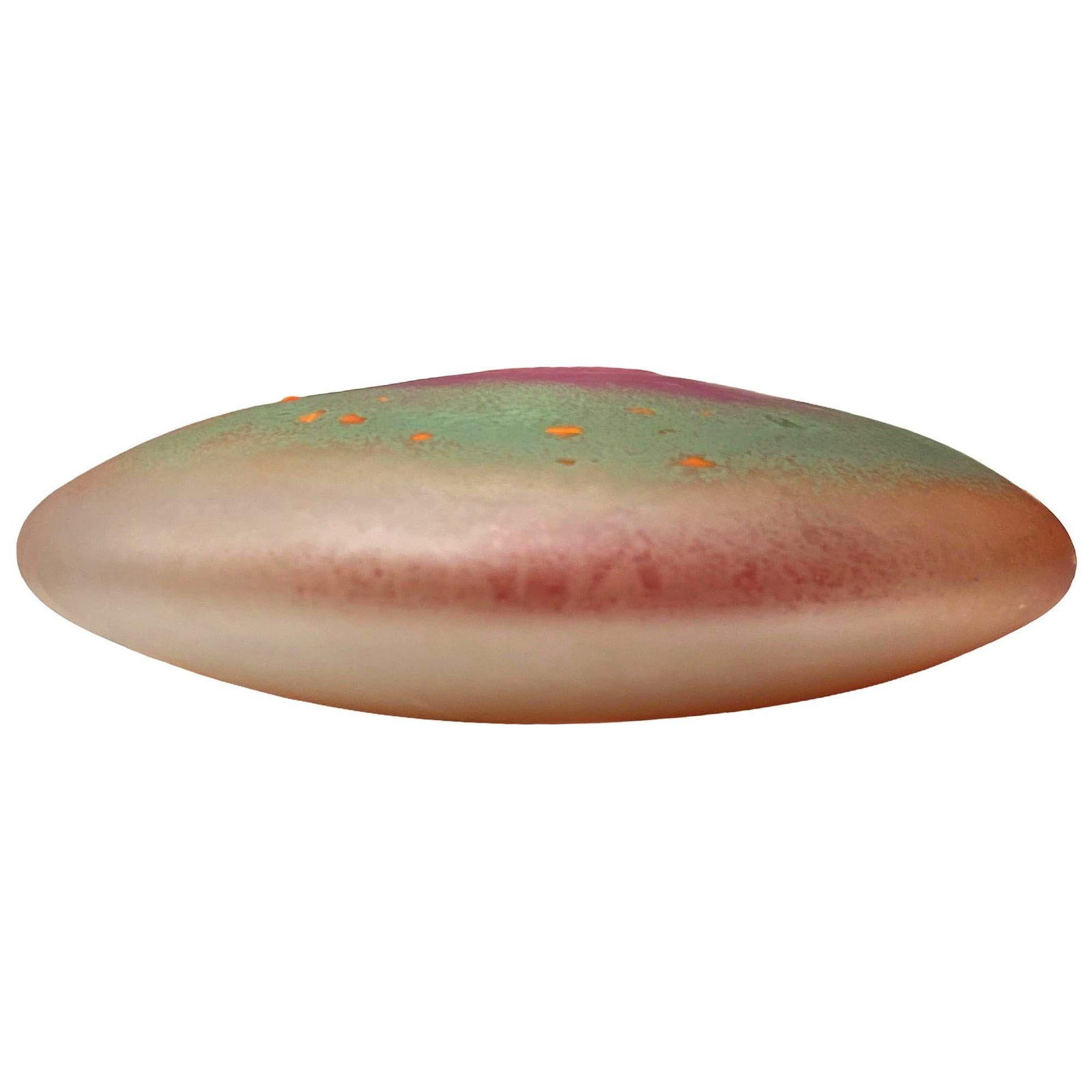 1985 Postmodern Hand Blown Art Glass Abstract Vase Signed Steve Hourigan - 4