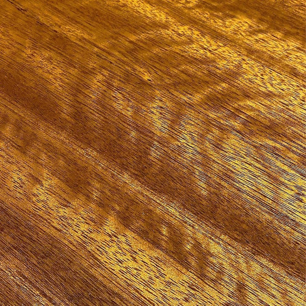 Restored Frankl Style Rattan & Mahogany Credenza TV Stand W/ Stacked Rattan Base - 19