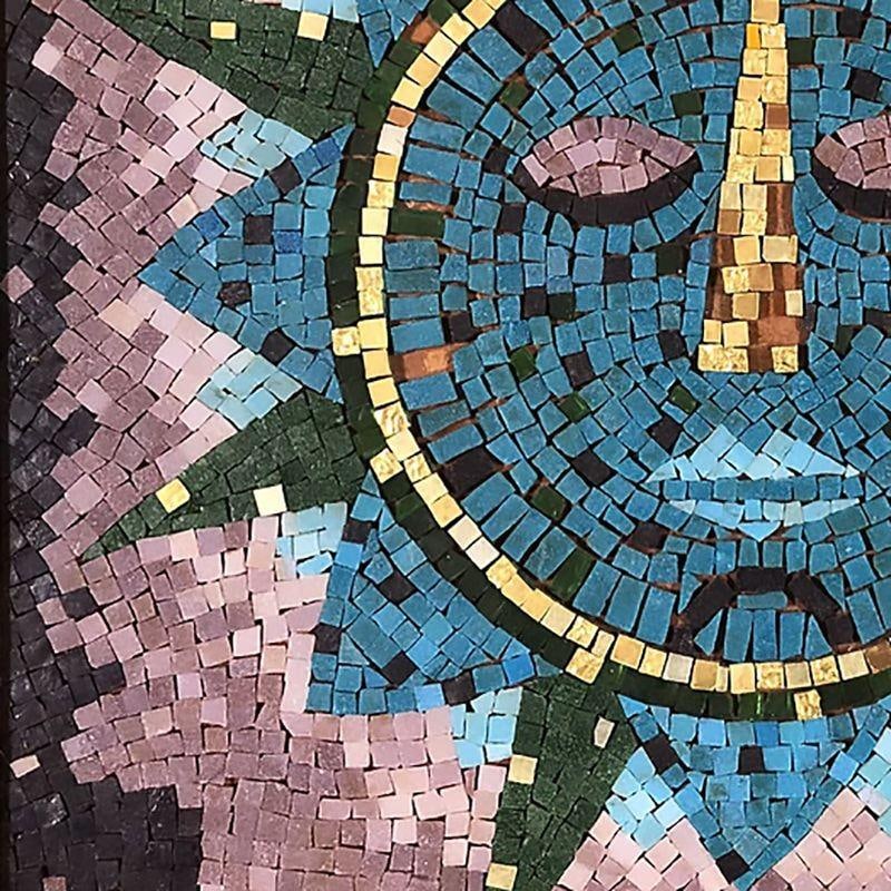 Mosaic Art "Winter Sun" Signed by Joyce Dittermore - 10