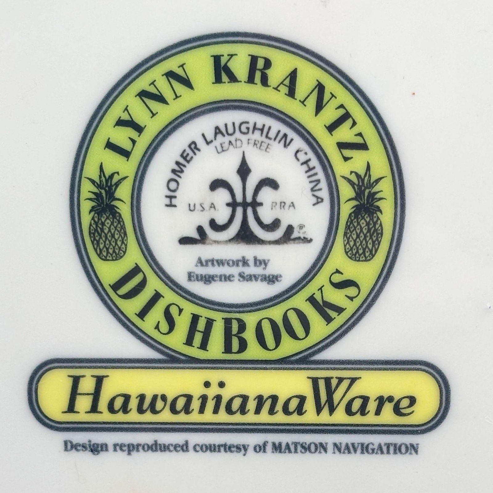 16" Eugene Savage "Festival of the Sea" Serving Platter, Lynn Krantz Dish Books - 16