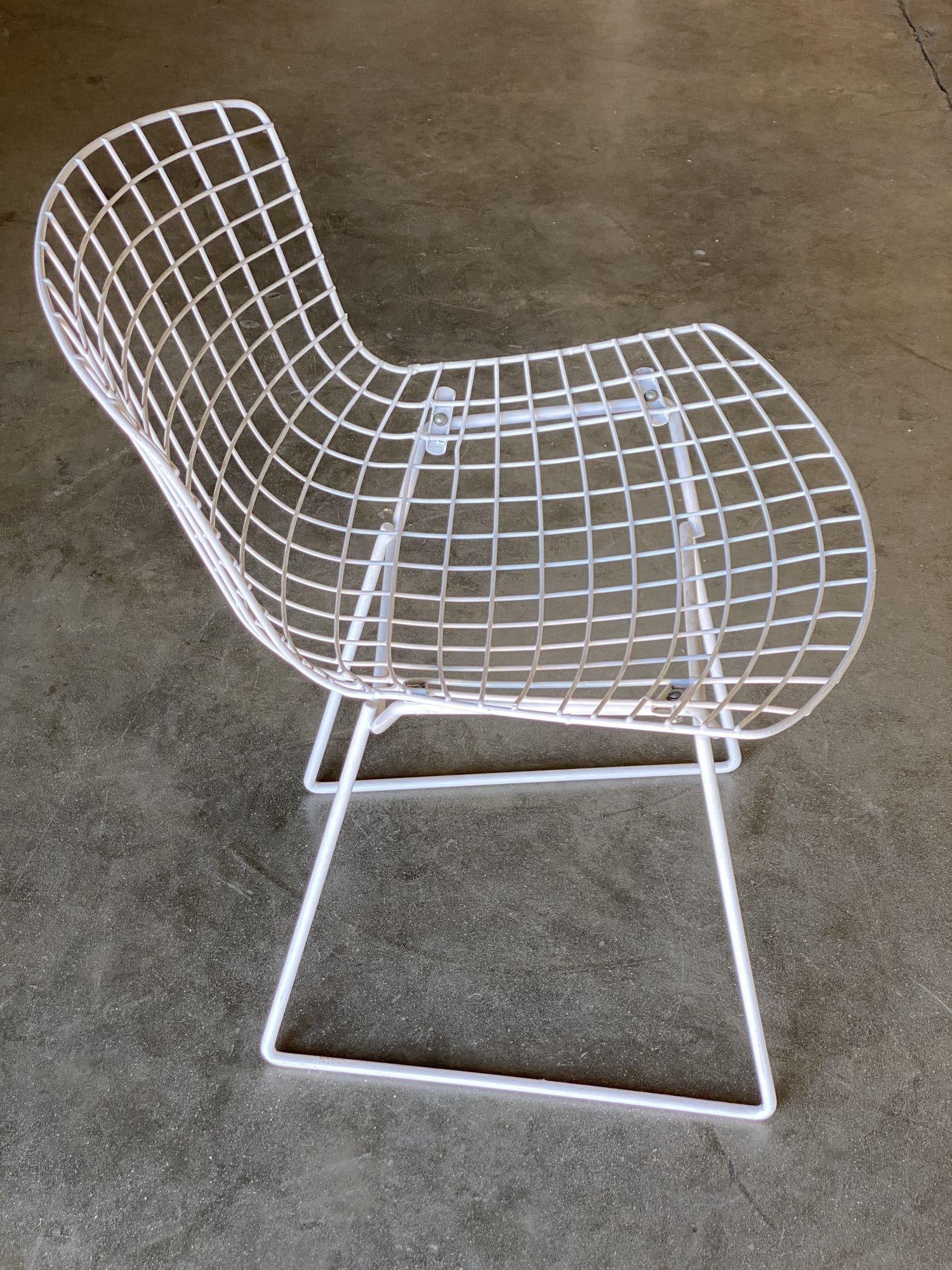 White Wire Side Chair by Harry Bertoia for Knoll, Pair Circa 1952 - 20