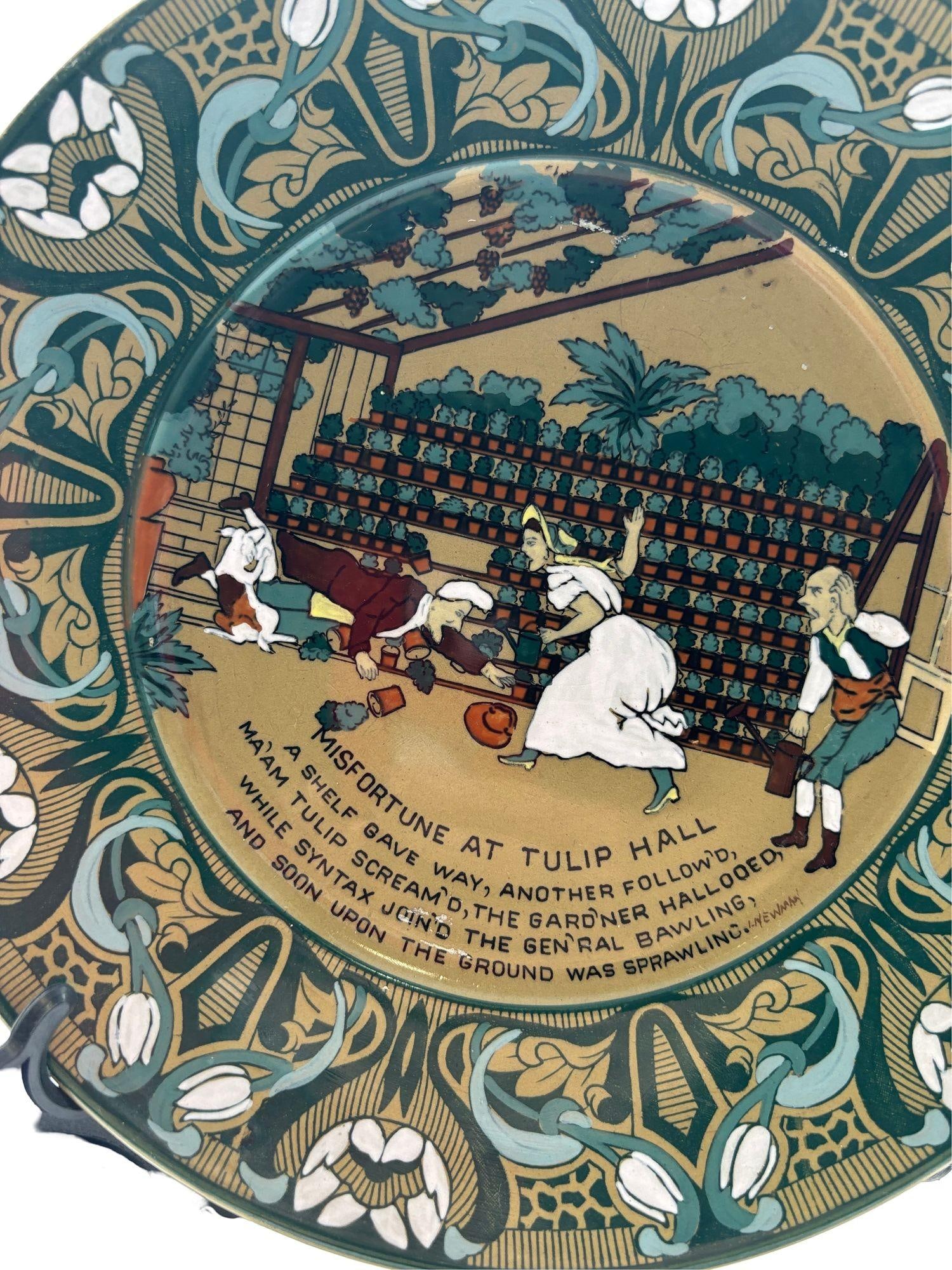 Buffalo Pottery Deldare "Misfortune at Tulip Hall" Plate - 6