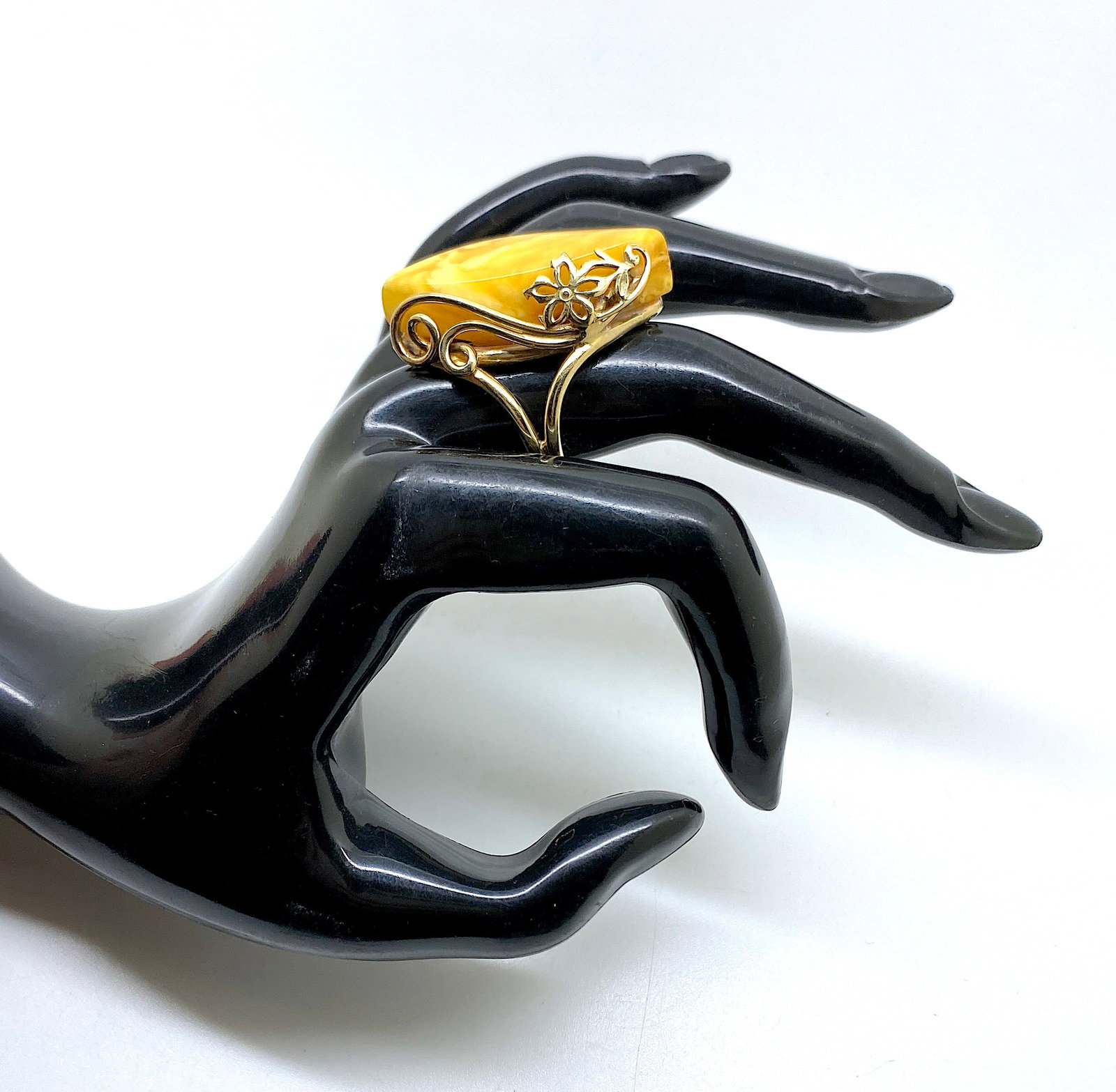 Unique and Beautiful Amber Ring - 6