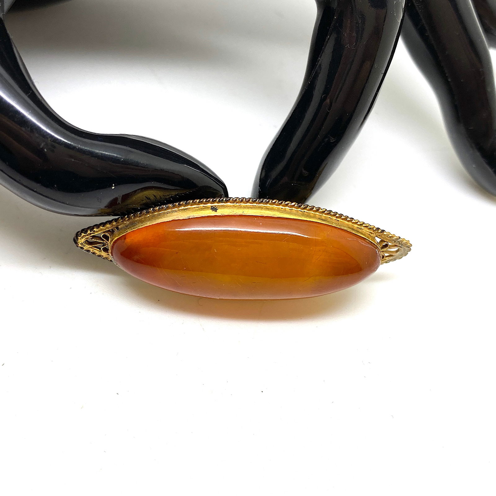 Phenomenal Amber Brooch - 2