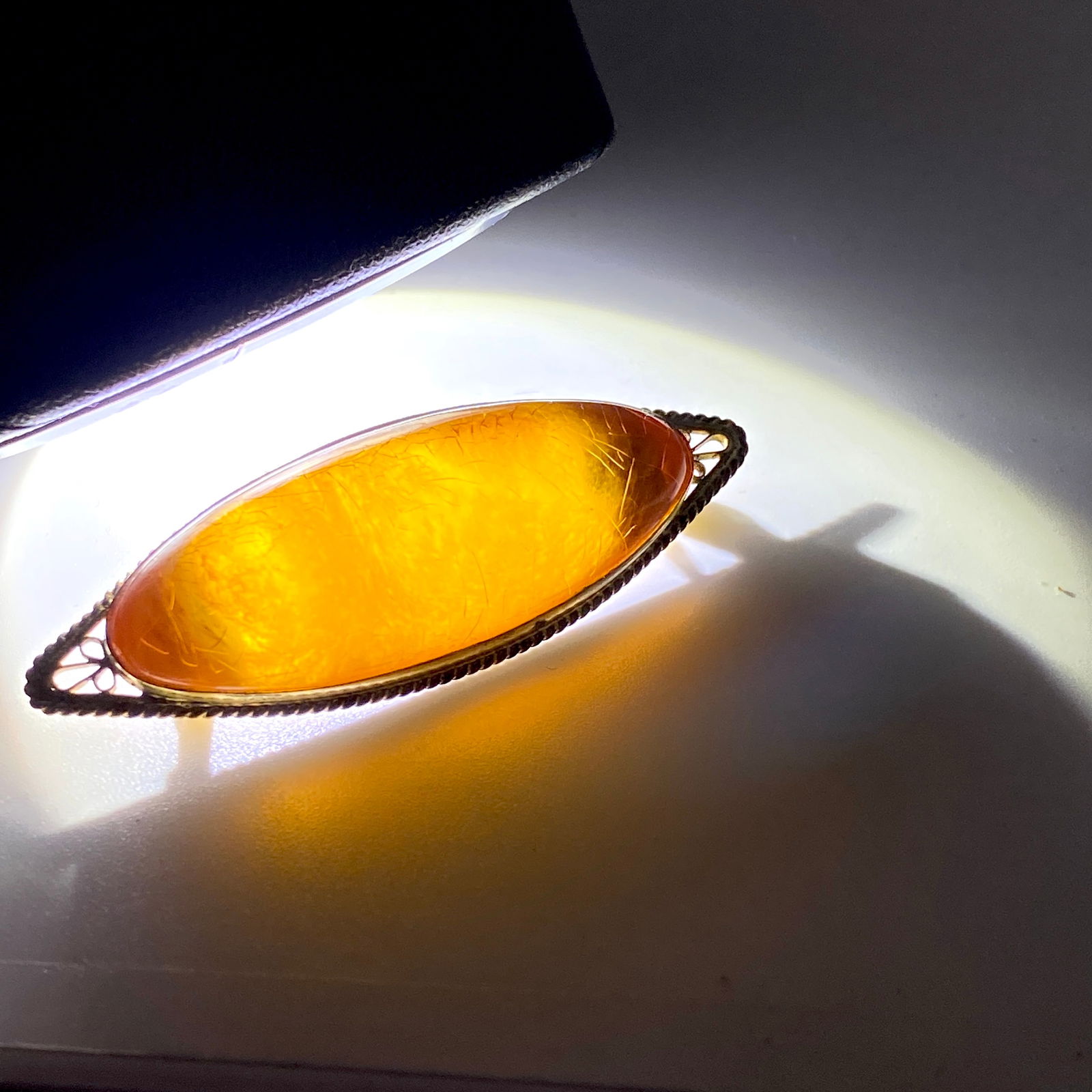 Phenomenal Amber Brooch - 7