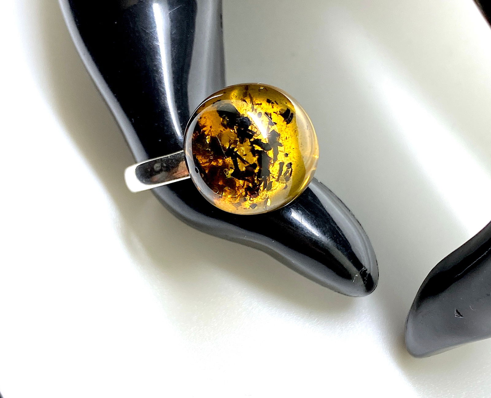 Unique and Amazing Amber Ring - 12