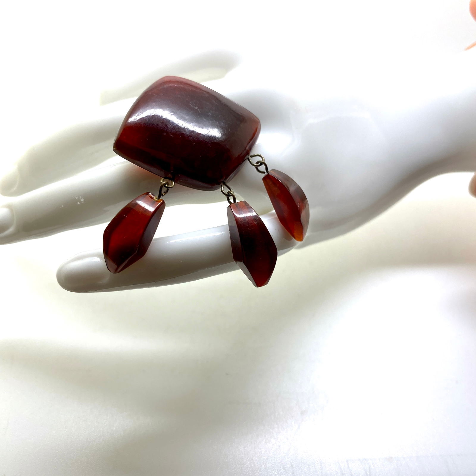 Antique Amber Brooch - 2