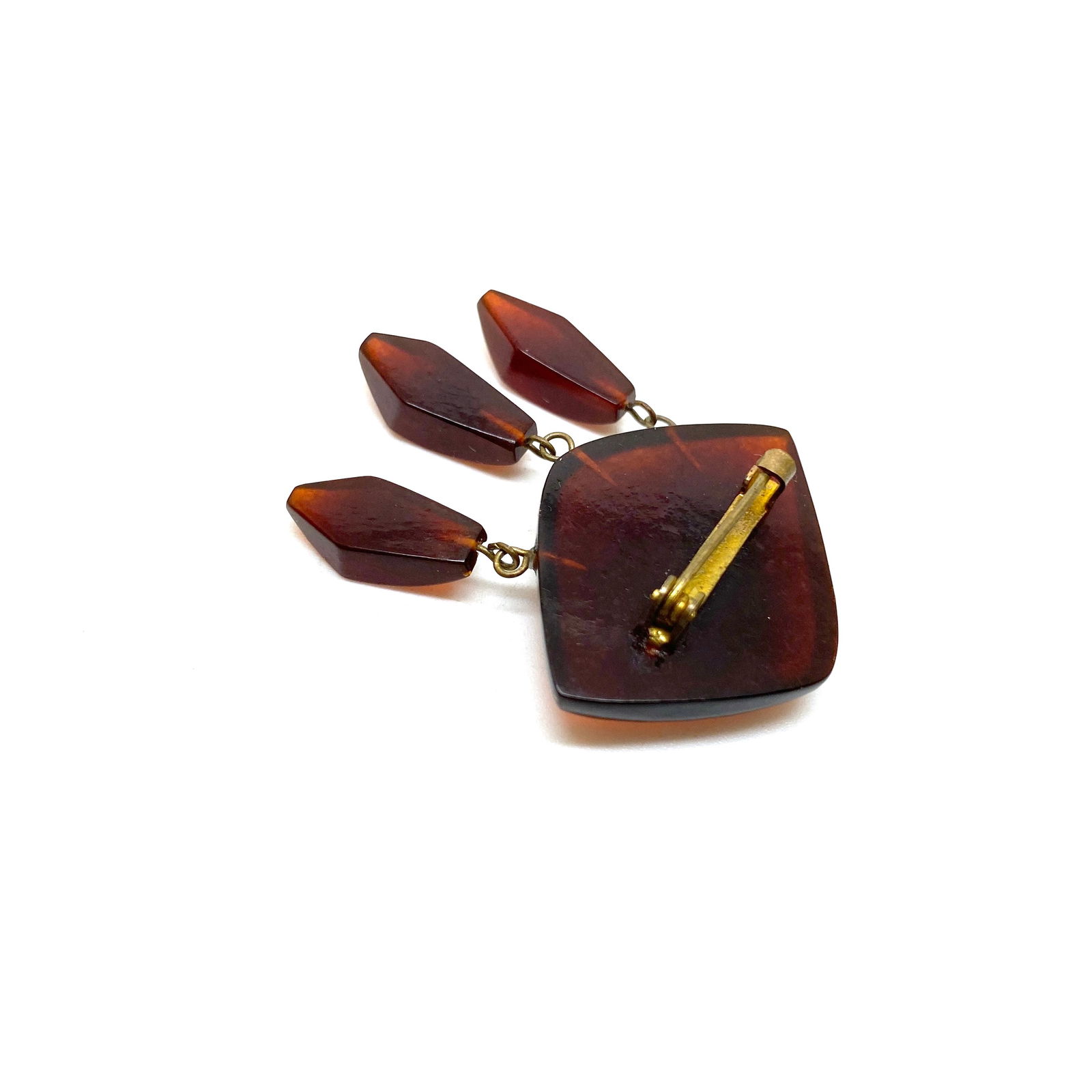 Antique Amber Brooch - 5