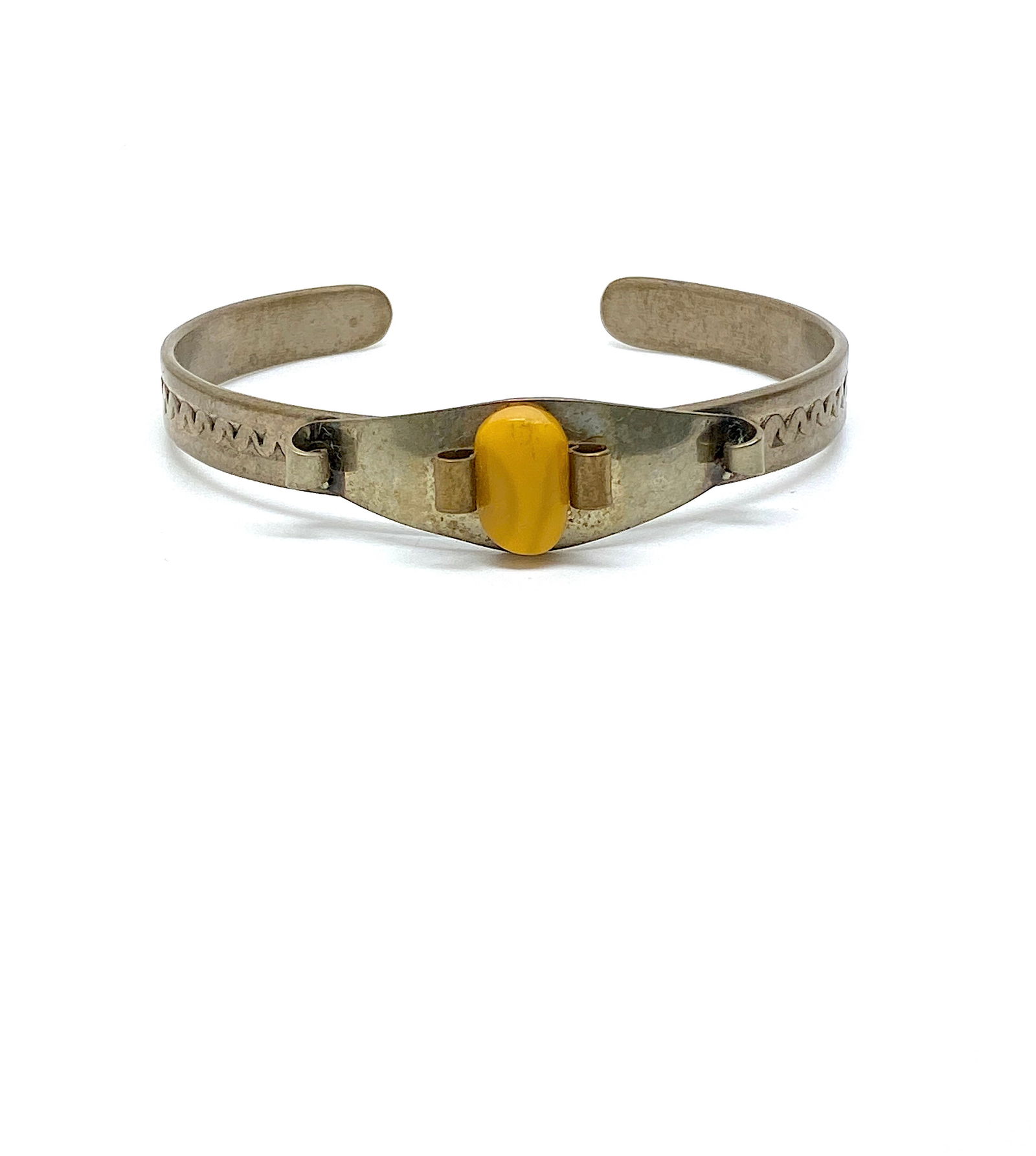 Impressive Vintage Amber Bangle Bracelet (1 of 6)