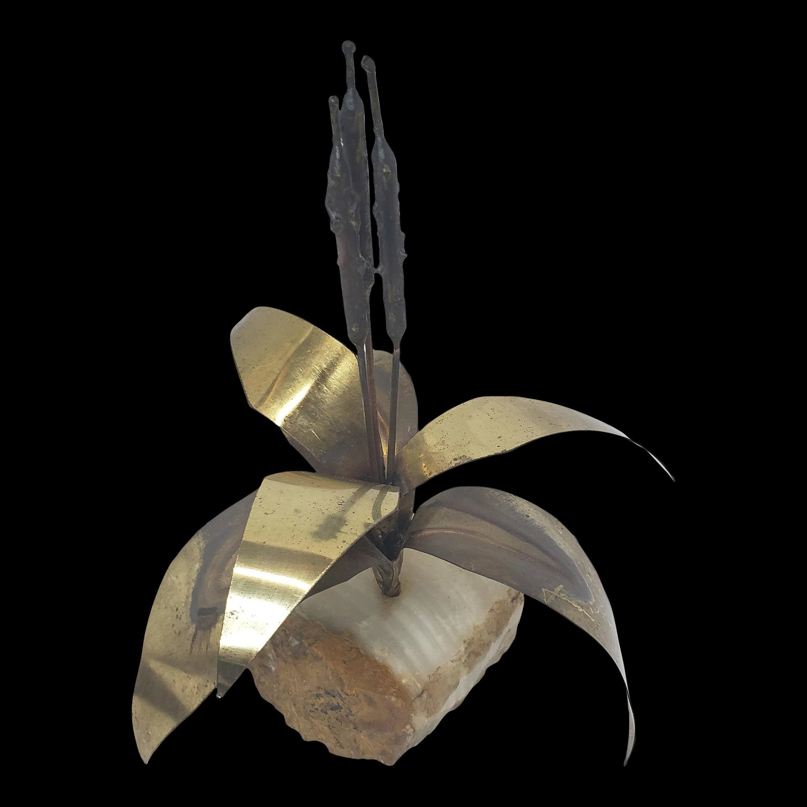 Mid Century Modern Metal Art Brass Cattails With Marble Base Signed Jason: Mid Century Modern Curtis Jere Era Signed Metal Art Brass Cattails Marble Base Measures 9"H x 9"W x 9" D … Read more Mid Century Modern Curtis Jere Era Signed Metal Art Brass Cattails Marble Bas