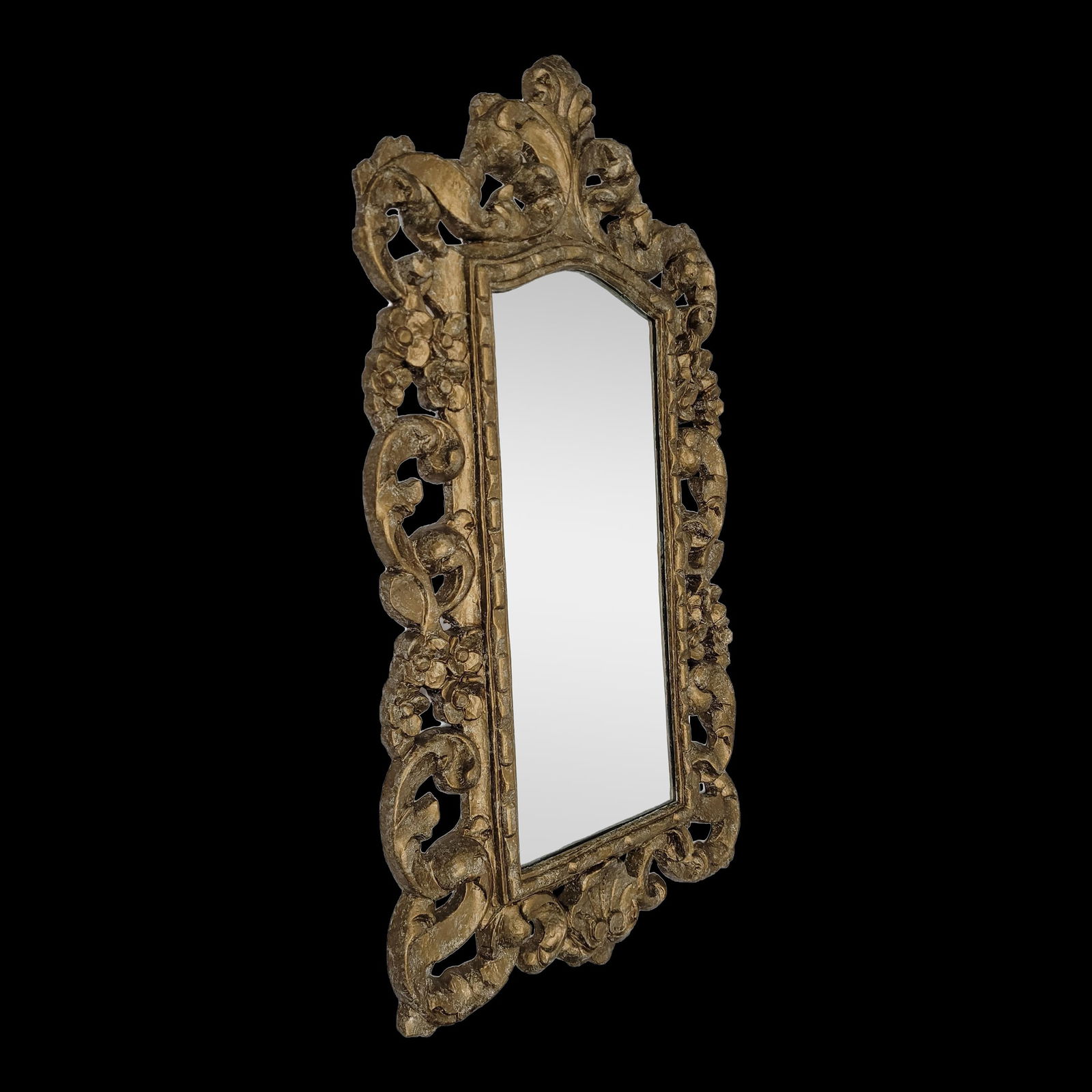 Vintage Mid-Century Ornate Rococo Style Wall Mirror: Vintage Wall Hanging Antique Mirror Ornate Rococo Style Mid Century From the 70's, Fiberglass material that gives this beautiful mirror … Read more Vintage Wall Hanging Antique Mirror Ornate Roc