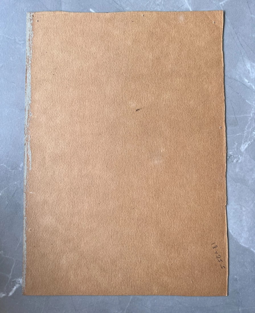 Antique Original Drawing Landscape, Forest, Trees signed - 8