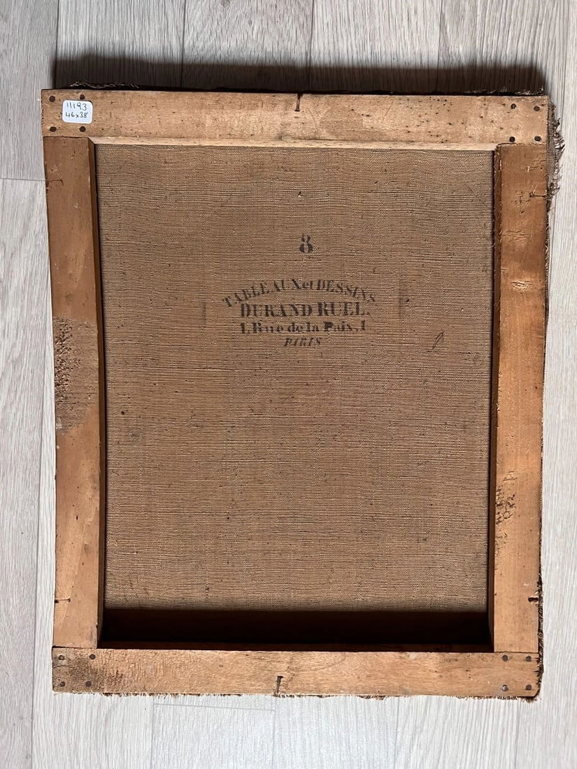 Antique Painting Original Portrait, Woman, Farmer 19th century Durand-Ruel - 8