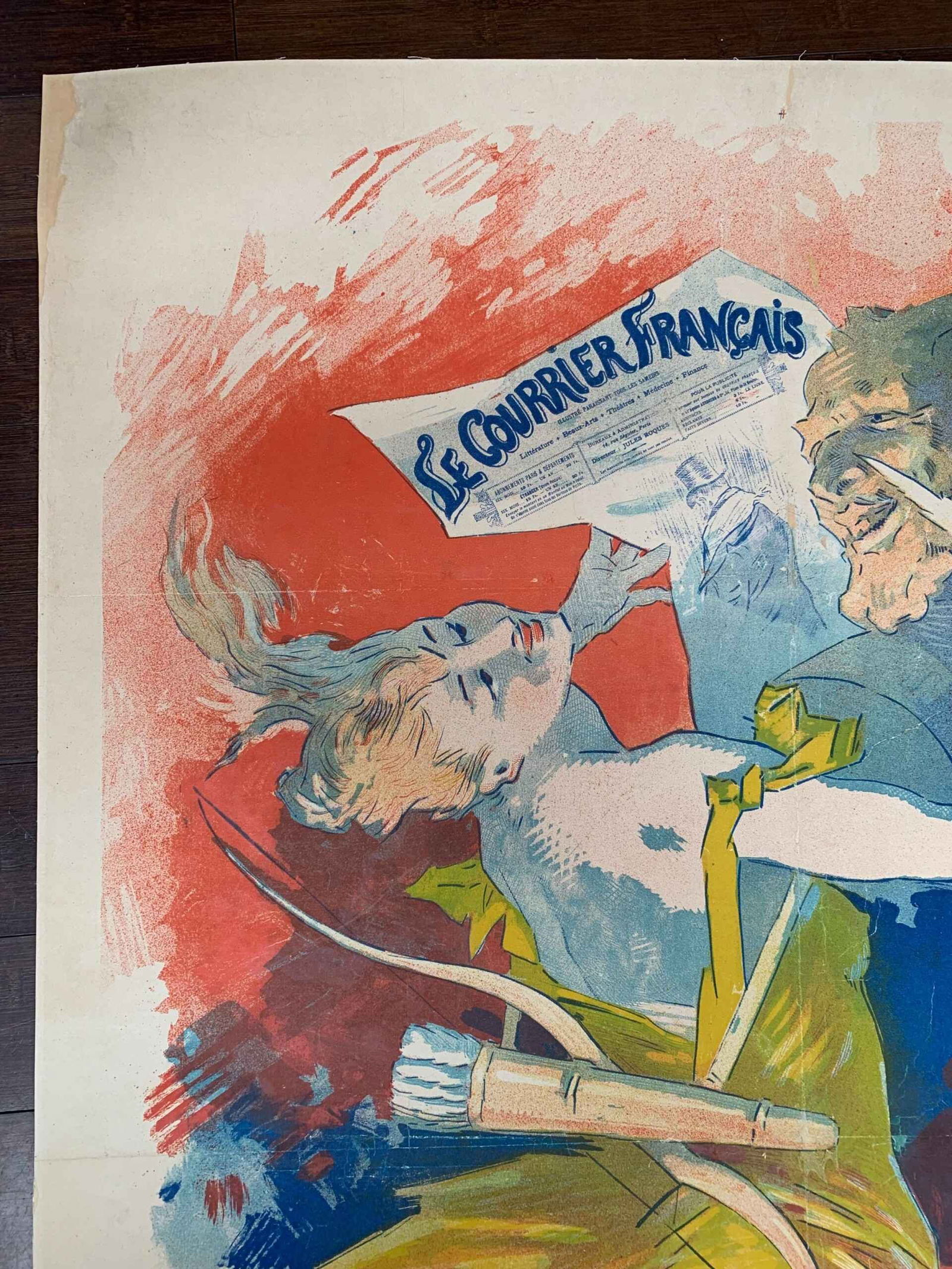 Le Courrier Francais Cheret (1911) 33x48 French Lithograph Poster LB - 2