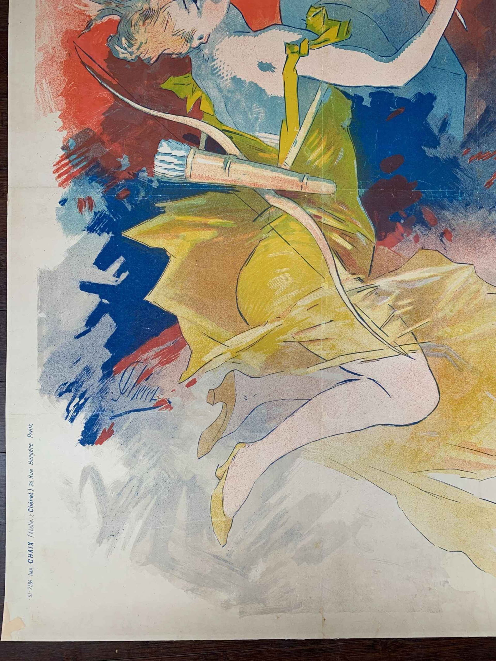 Le Courrier Francais Cheret (1911) 33x48 French Lithograph Poster LB - 5