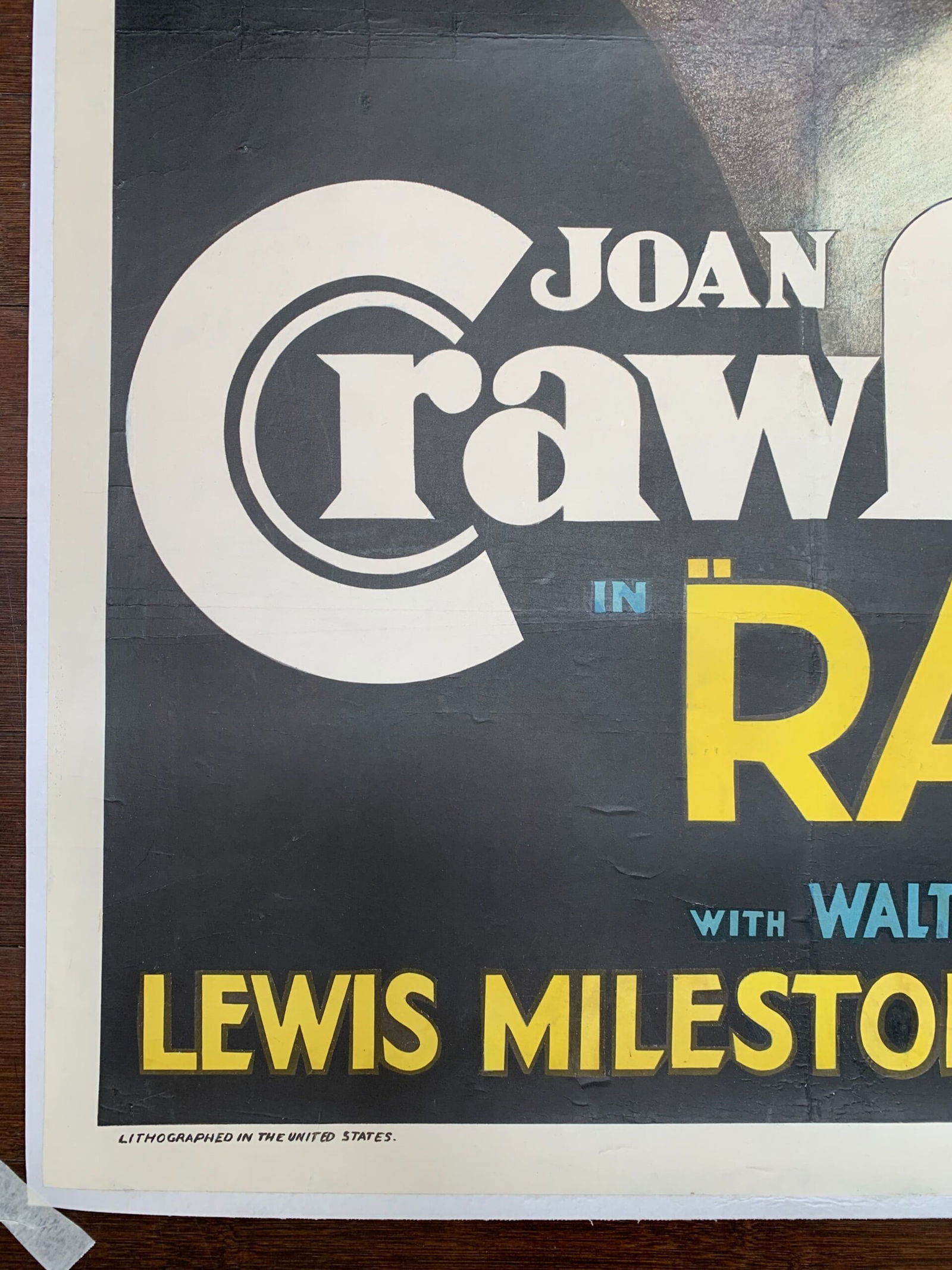 Rain - Joan Crawford (1938) US One Sheet Movie Poster LB - 4
