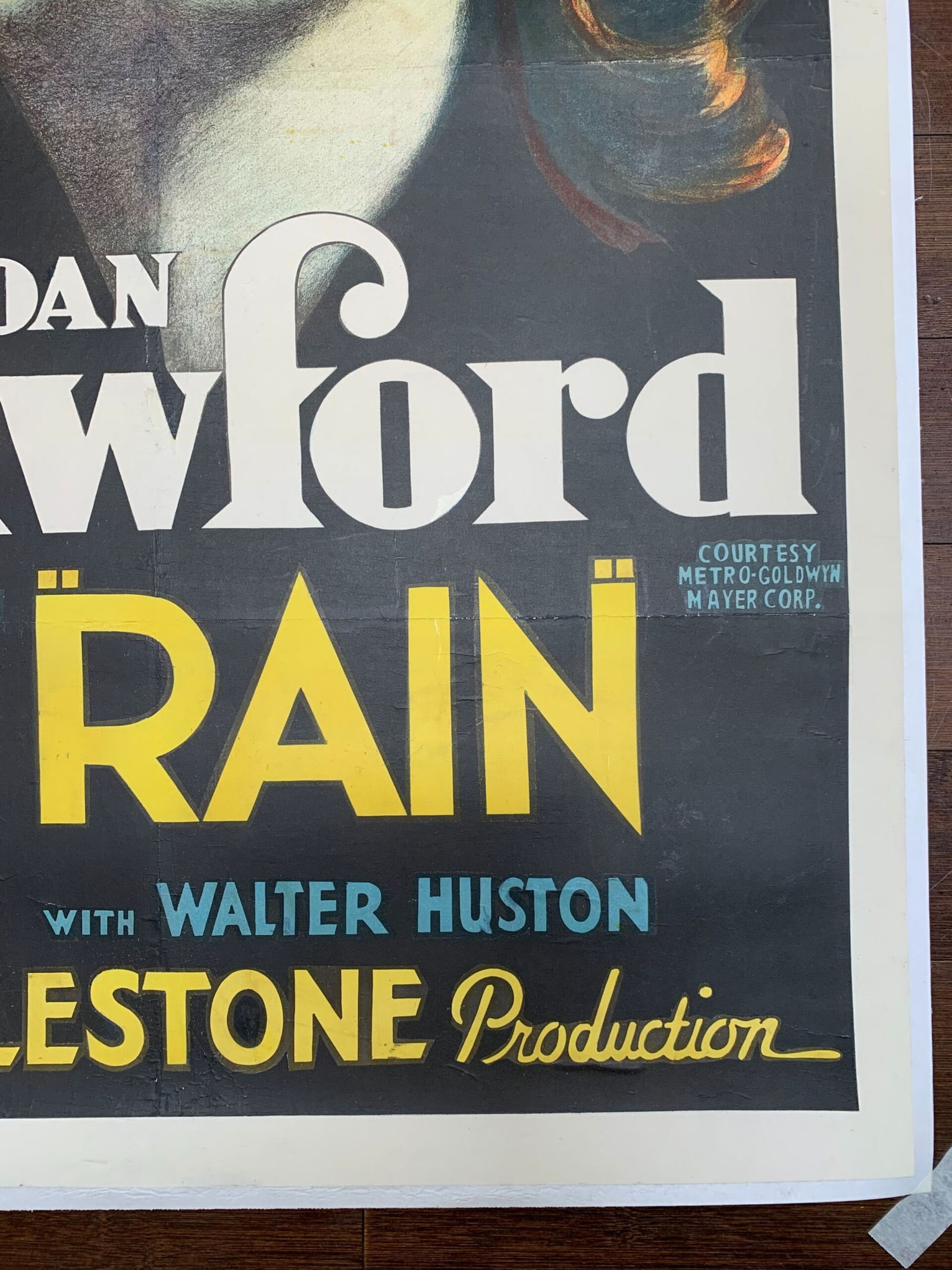 Rain - Joan Crawford (1938) US One Sheet Movie Poster LB - 5