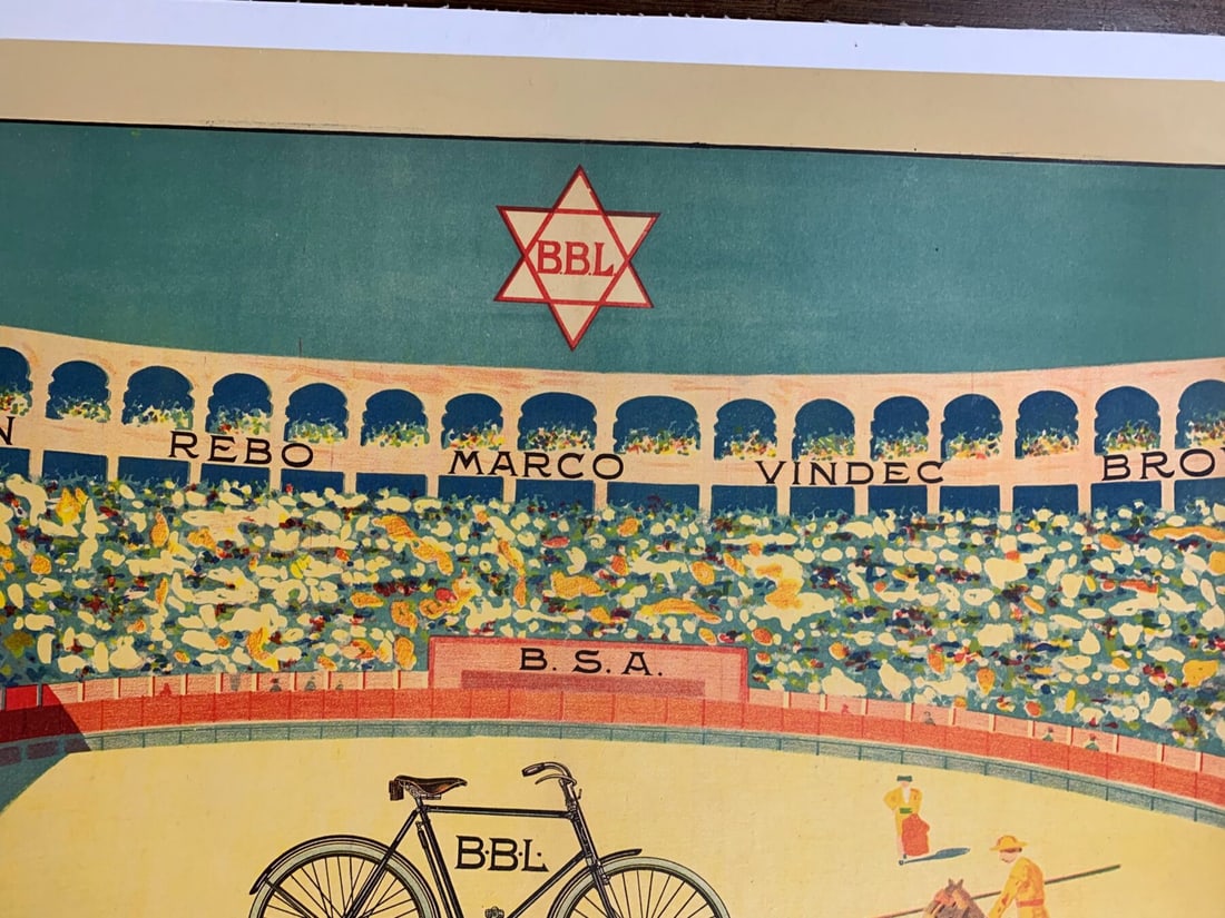 Brown Brothers Bicycles - Art By Montoya (1900) 30x41 UK Advertising Poster LB - 4