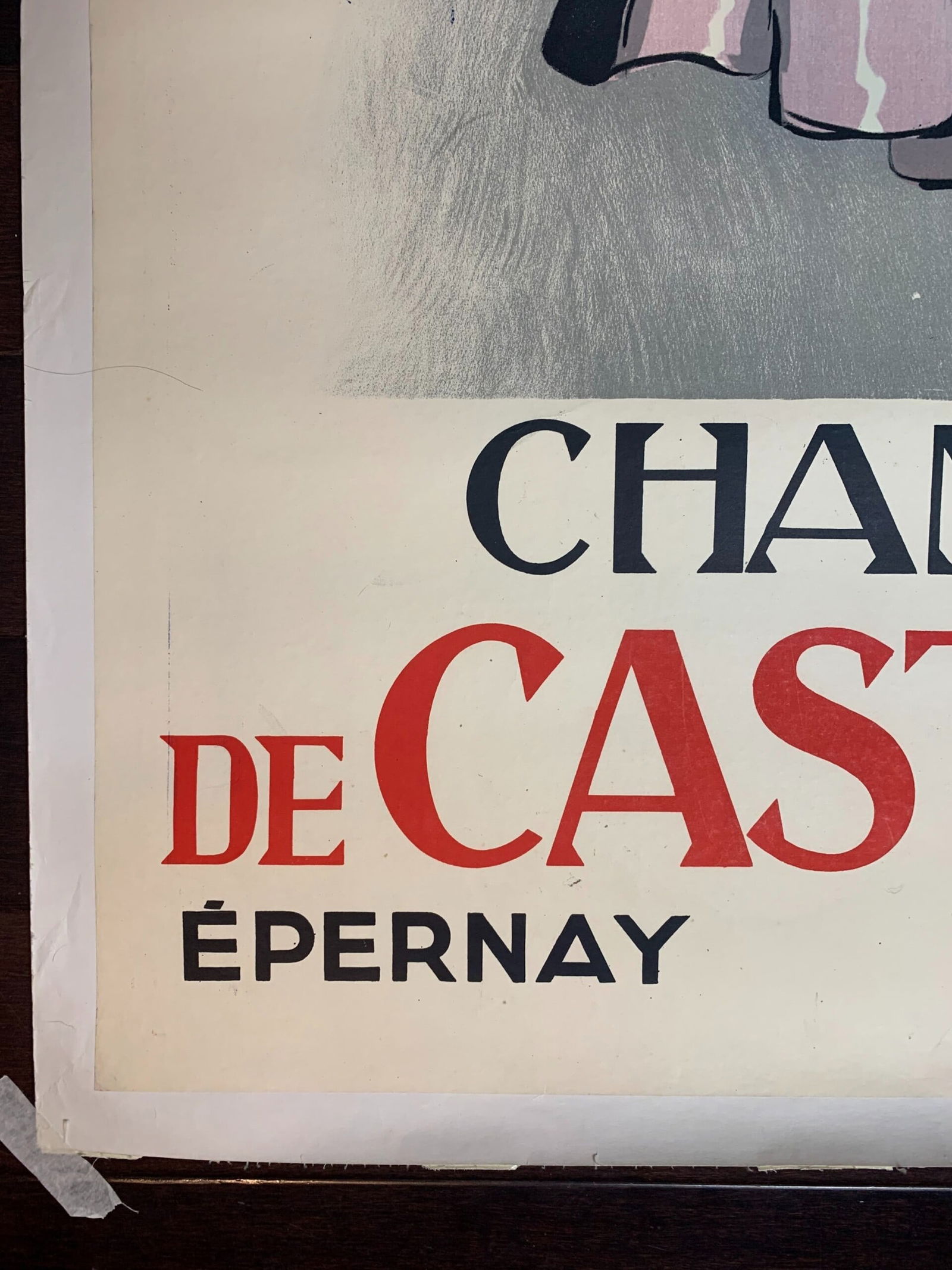 Champagne De Castellene - Art By Leon Dupin (1930) 39.375x55.25 French Poster LB - 3