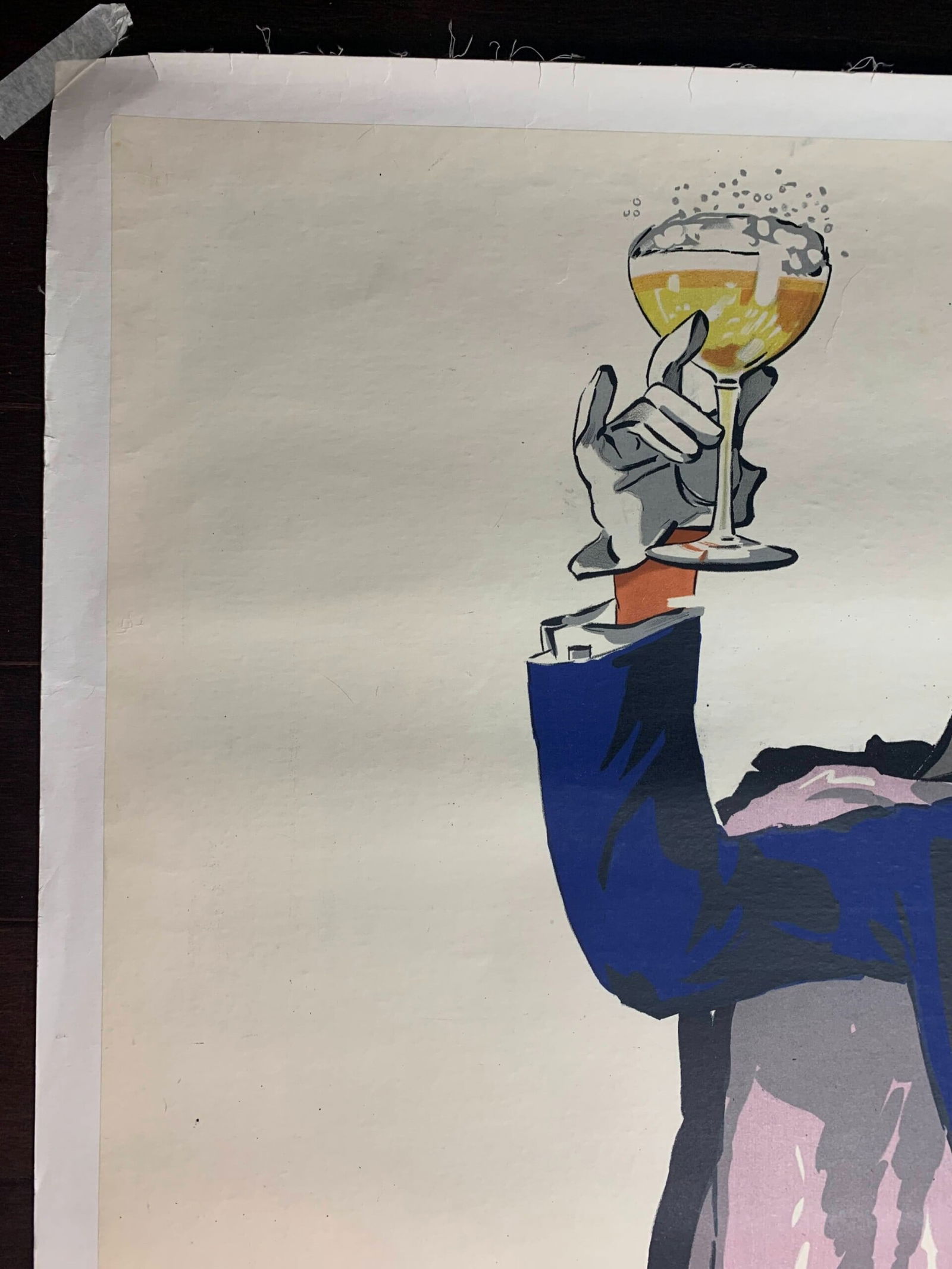 Champagne De Castellene - Art By Leon Dupin (1930) 39.375x55.25 French Poster LB - 4