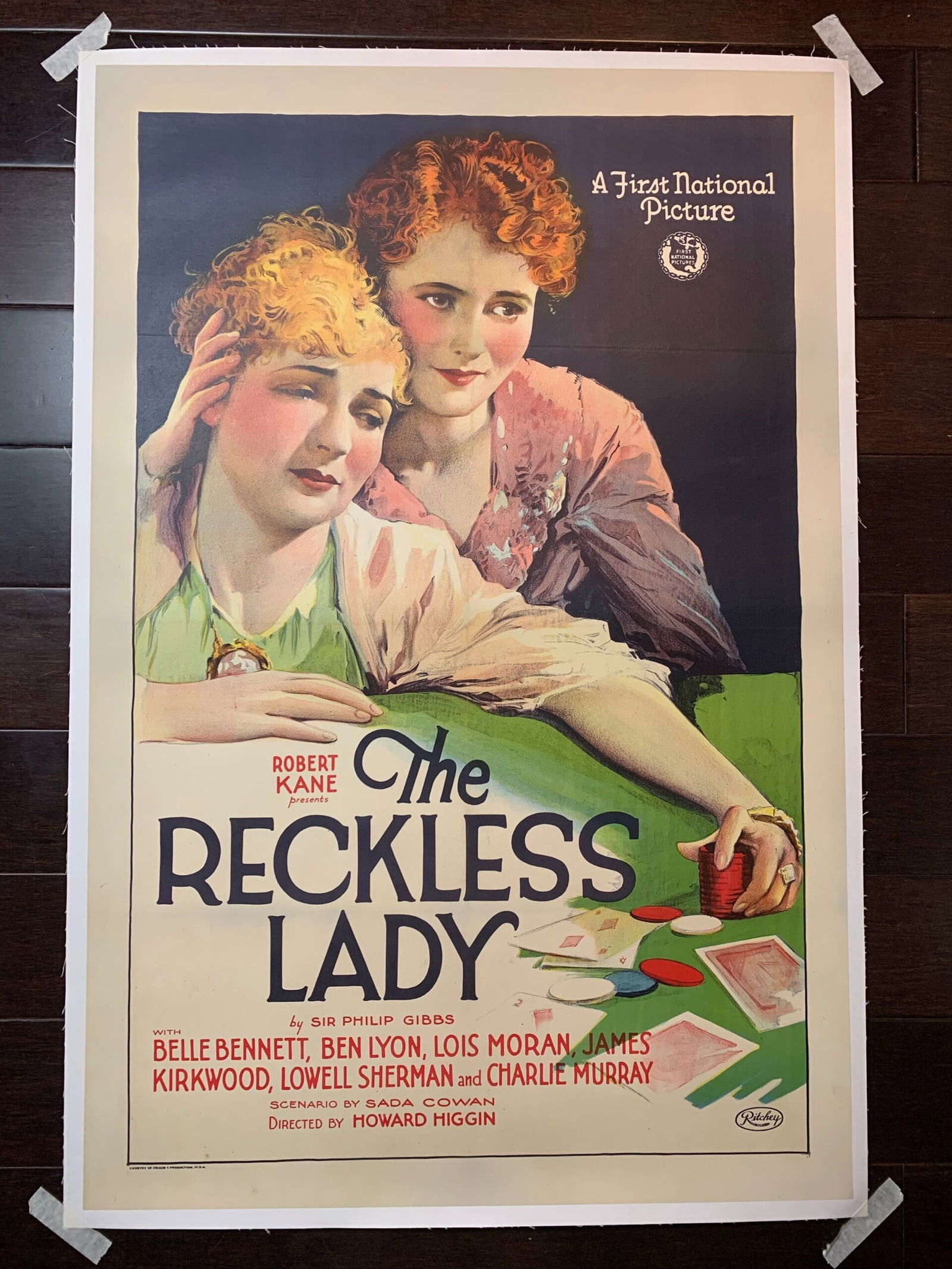 The Reckless Lady (1926) 27.25x41 US One SheetSilent Movie Poster LB: The Reckless Lady (1926) 27.25x41 US One SheetSilent Movie Poster LB, Please refer to the attached photos to determine the condition of this original vintage item. Note: LB means Linen Backed. Ready