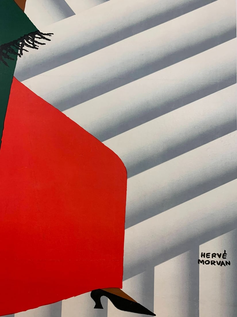 Gitanes - Art By Herve Morvan (1955) 46x62.5 French Tobacco Advertising Poster LB - 7