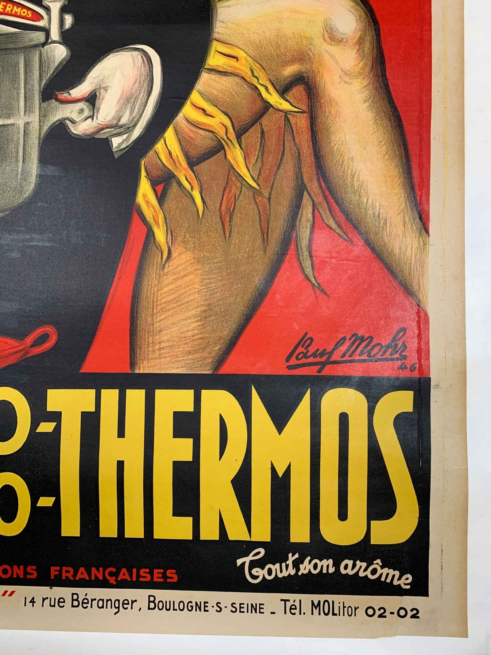 Auto Thermos - Art Mohr (1946) 39.25x59 French Advertising Poster LB - 5