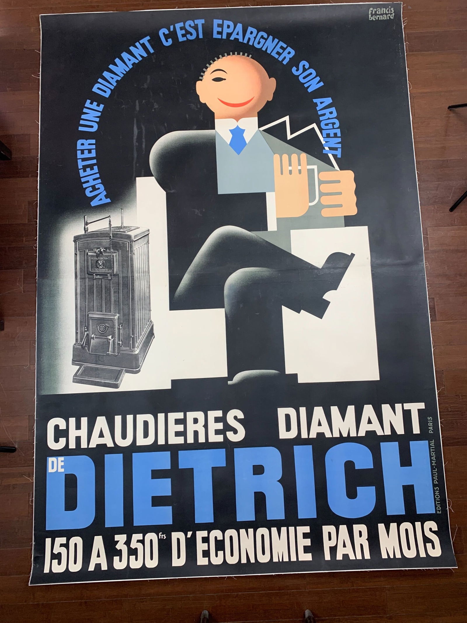 Diamont Dietrich - Art Francis Bernard (1930) 61x90.5 French Poster LB - 3