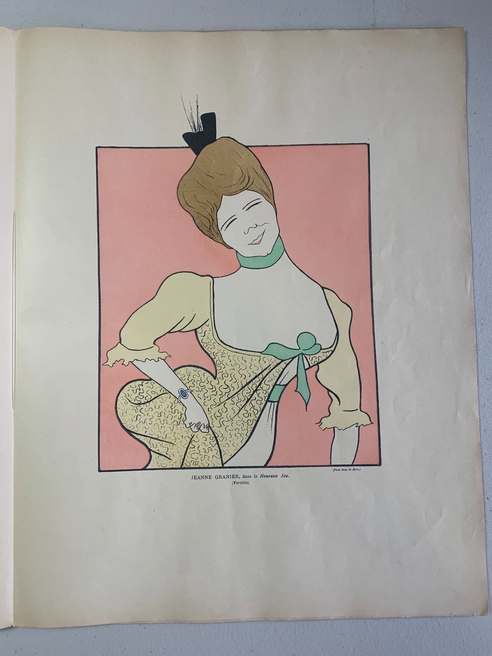 Nos Actrices Pas Cappiello (1899) 18x14 French Hardcover. First Edition. - 13