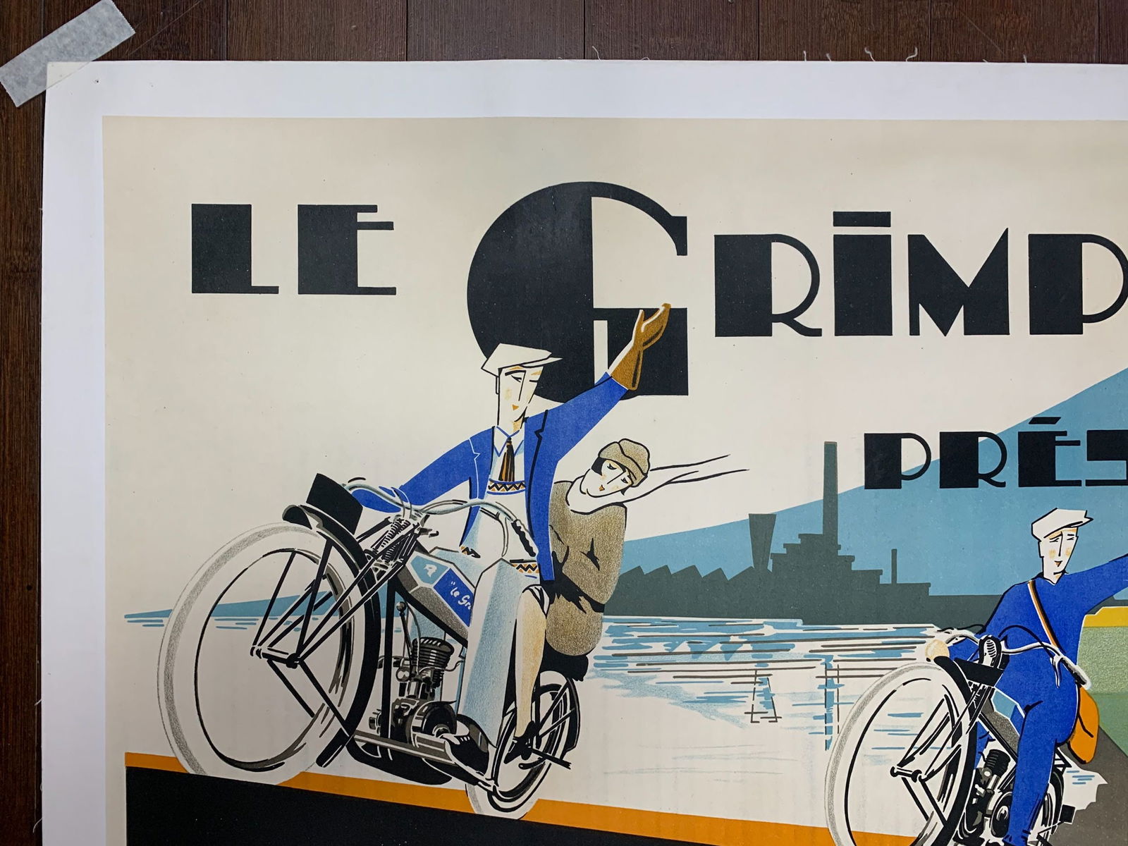 Le Grimpeur Presente - Art by Raymond Grid (1926) 23x31 French Advertising Poster LB - 3