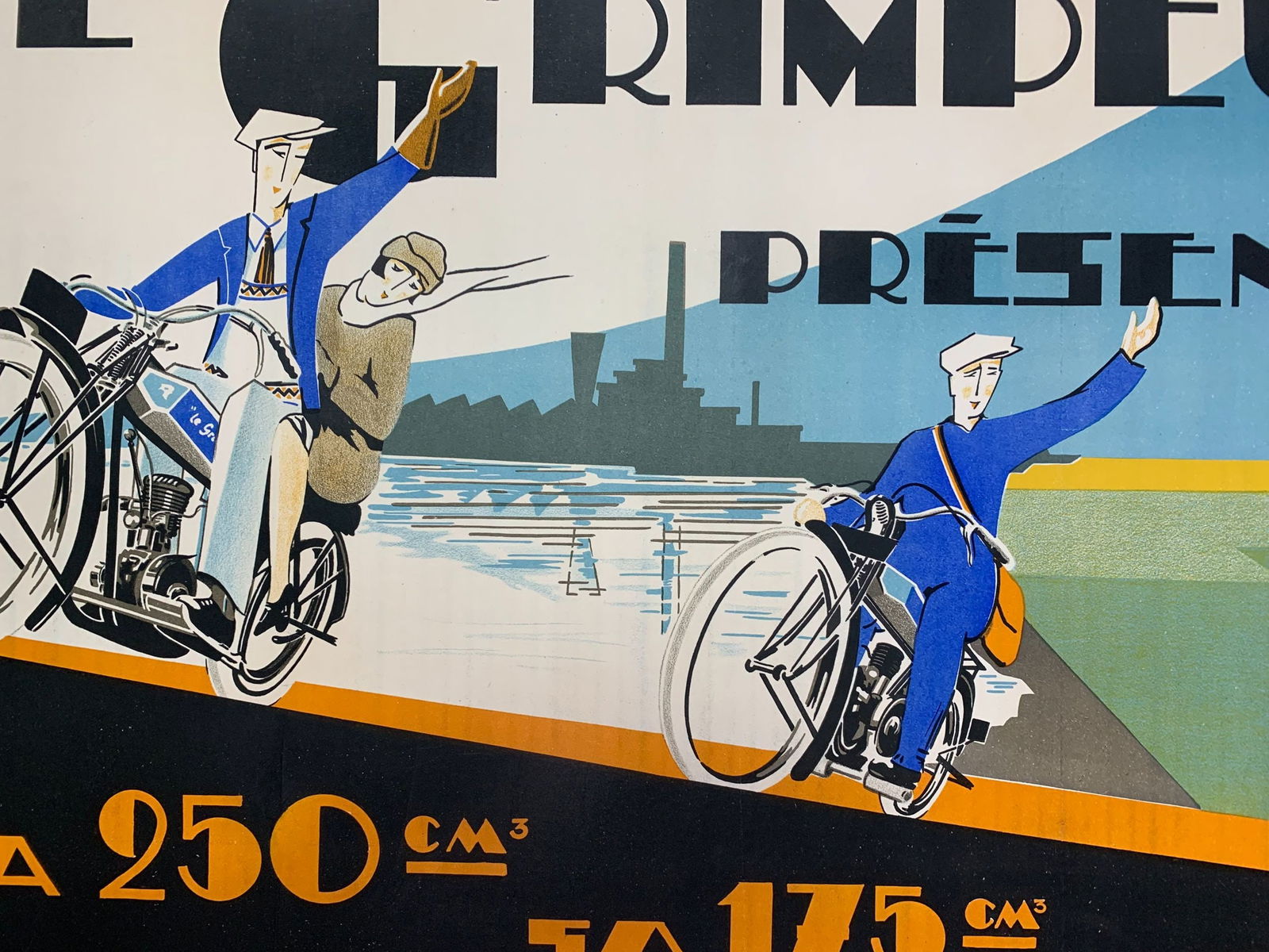 Le Grimpeur Presente - Art by Raymond Grid (1926) 23x31 French Advertising Poster LB - 7