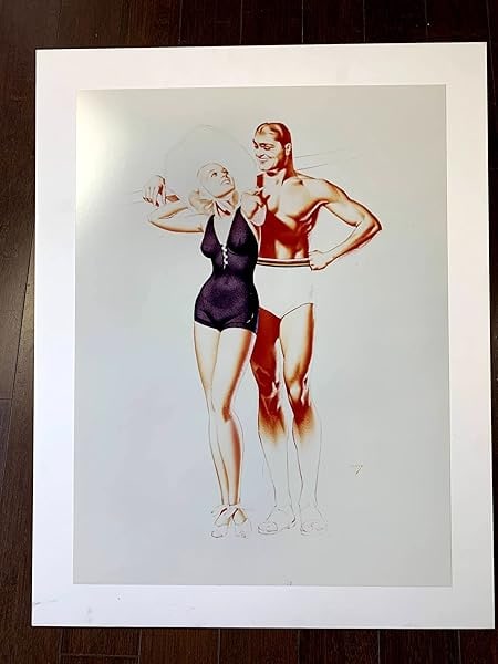 Jantzen Clothing Illustration - Art George Petty (1938) 18x24 US Ad Agency Photographic Print - Foam - 2