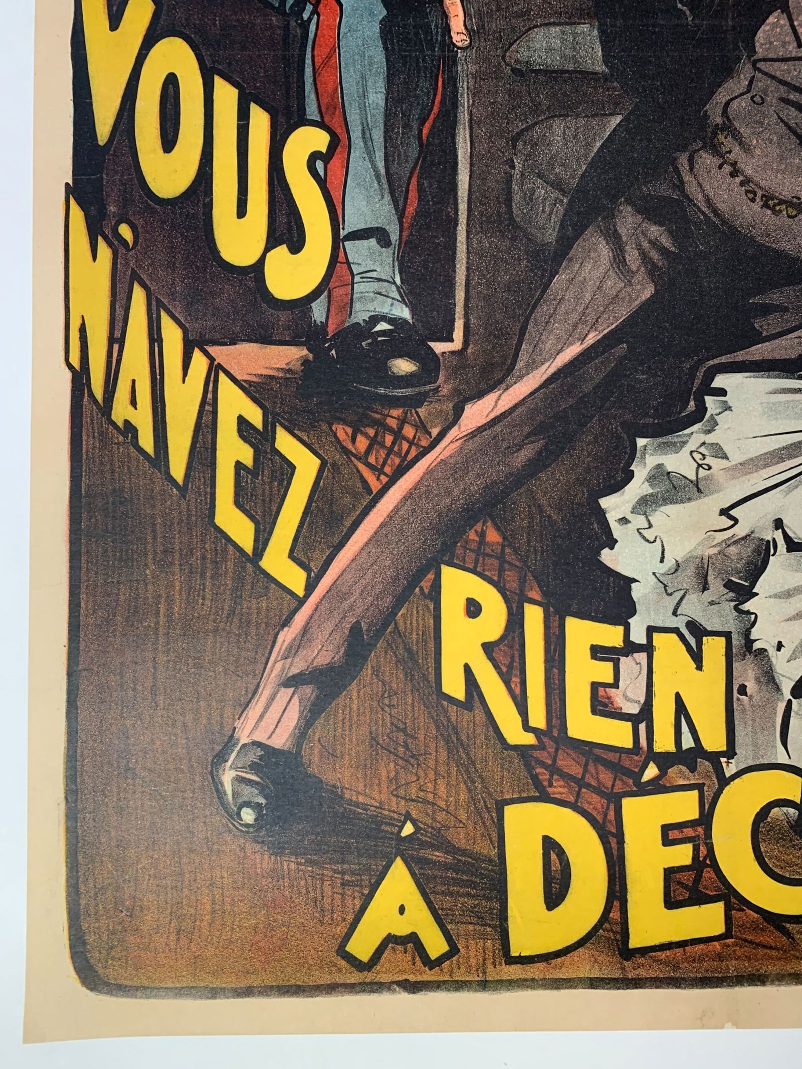 Tournee Frederic Achard - Art by Louis Galice (1900's) 39x55 French Theater Poster LB - 4