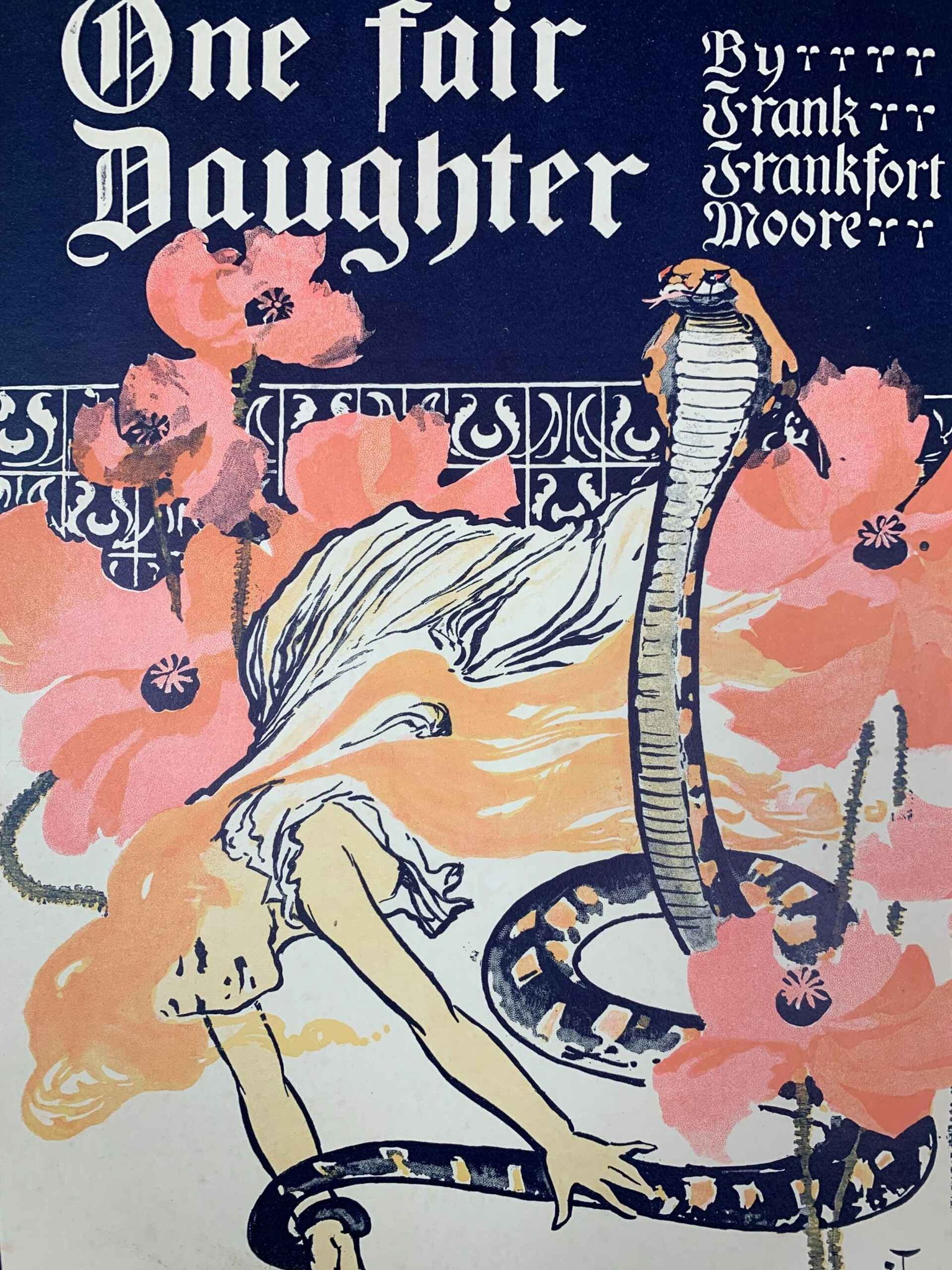 One Fair Daughter - Very Early Art by Leyendecker (1894) 12.5x19 US Book Ad LB - 6