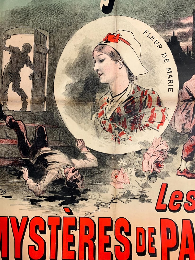 Petite Lyonnais - Art By Cheret (1885) 34.6x48.8 French Theater Poster LB - 5