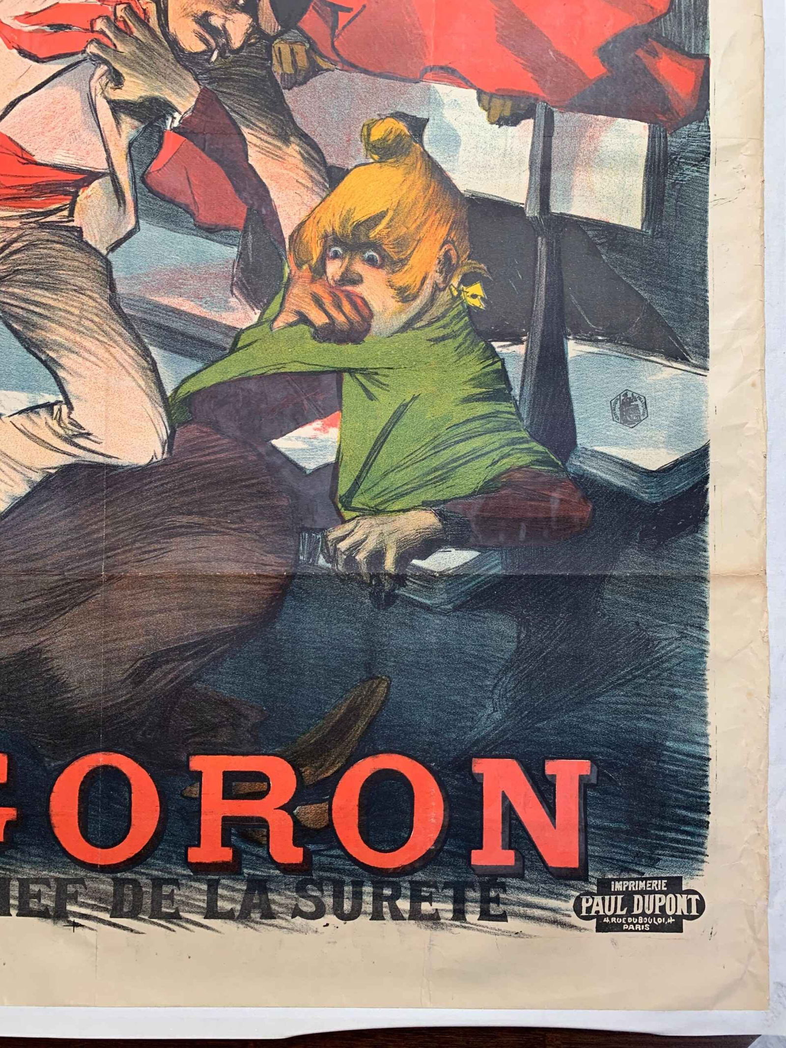 l'Amour a Paris Mr. Goron - Art Balluriau (1898) 43x59 French Litho Poster LB - 4