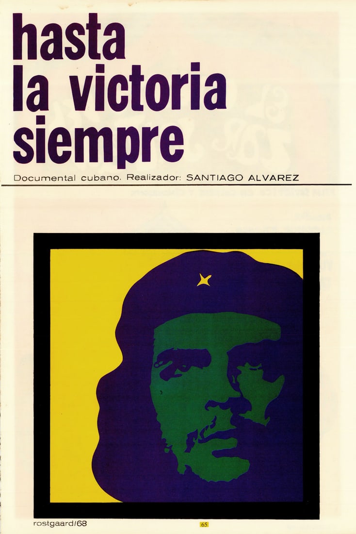 Hasta la victoria siempre—Until Victory Che Guevara ICAIC Cuban film poster 1968 (1 of 1)