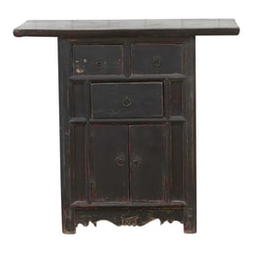 Midnight Black Chinese Cabinet