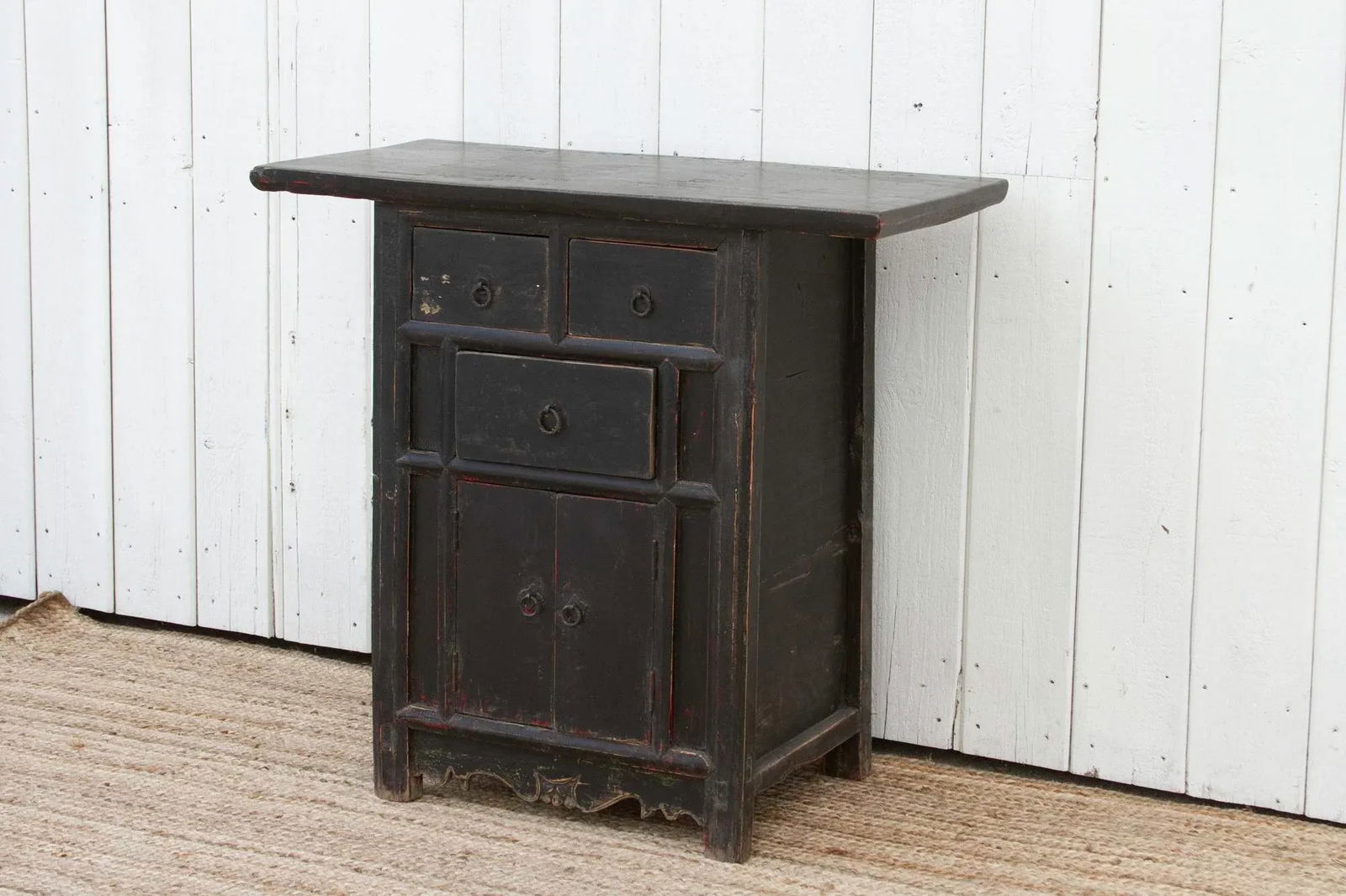 Midnight Black Chinese Cabinet - 4