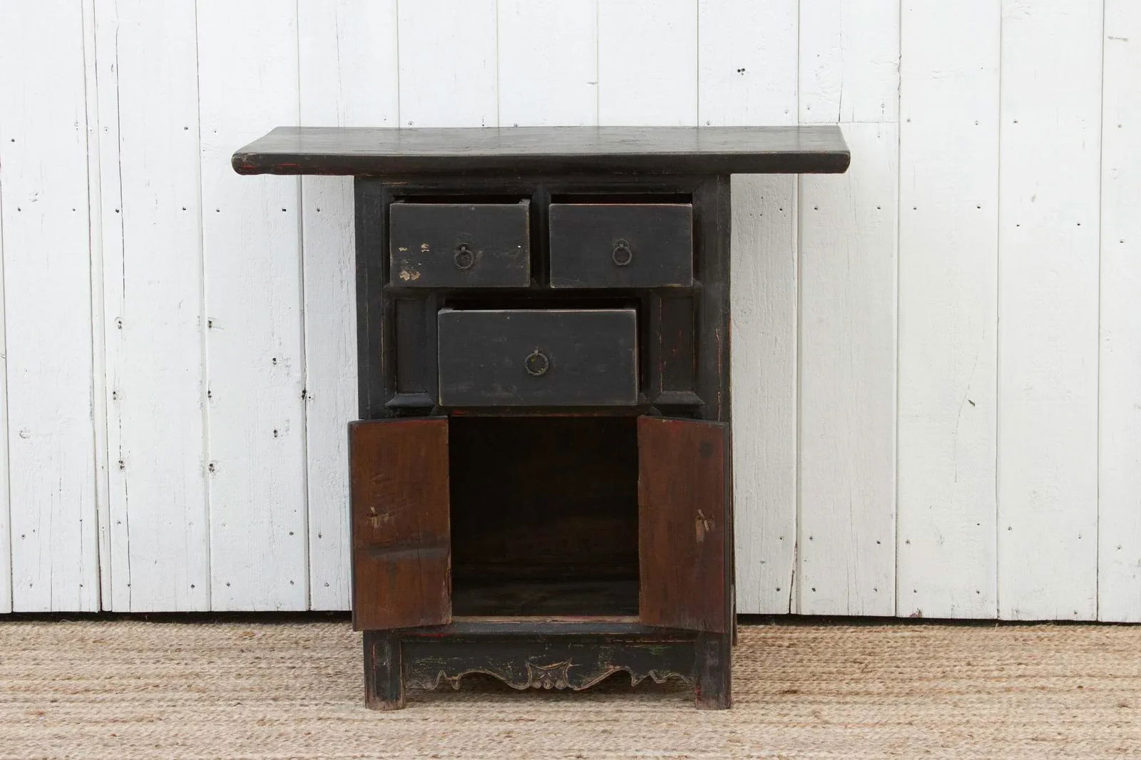 Midnight Black Chinese Cabinet - 6